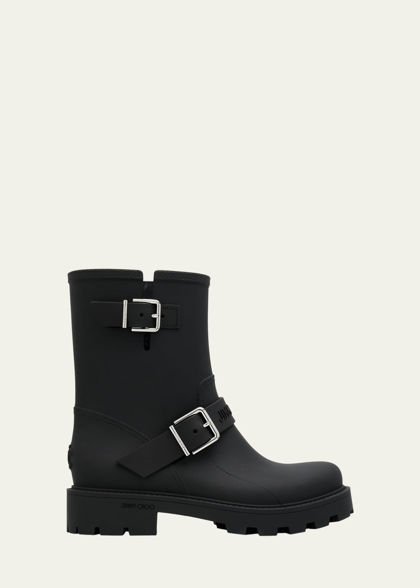 Jimmy Choo Biker TPU Mid-Calf Rain Boots - Bergdorf Goodman