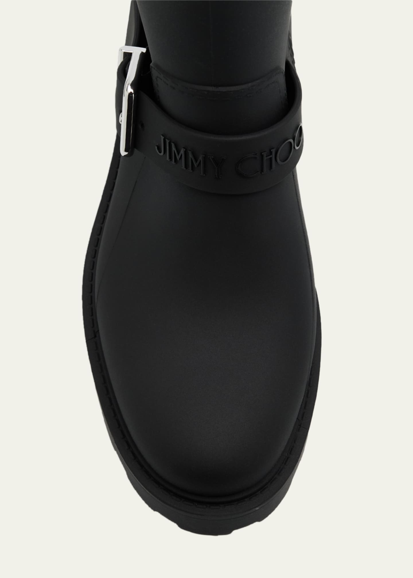 Jimmy Choo Biker TPU Mid-Calf Rain Boots - Bergdorf Goodman
