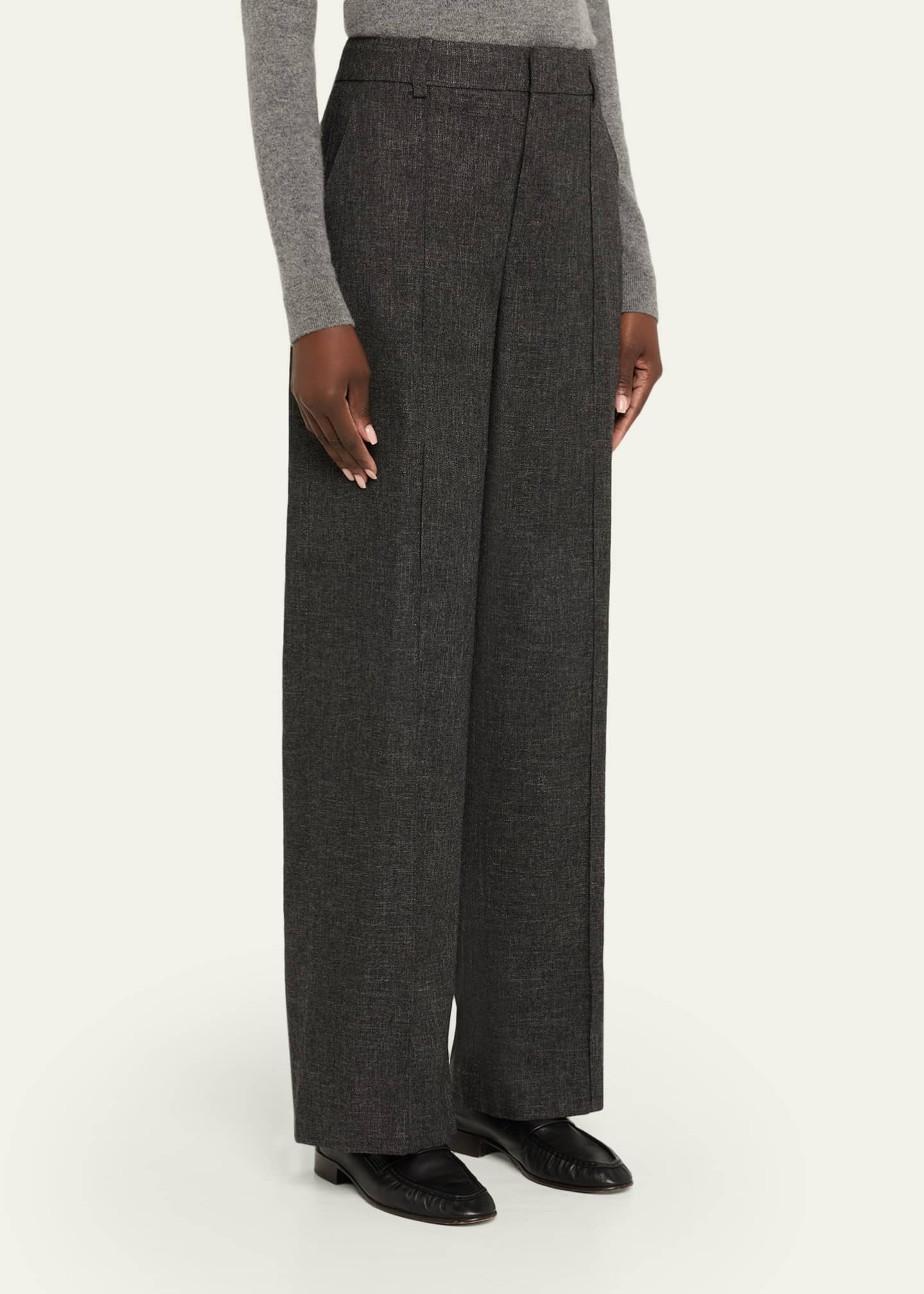 Vince High-Rise Jasper Wool Trousers - Bergdorf Goodman