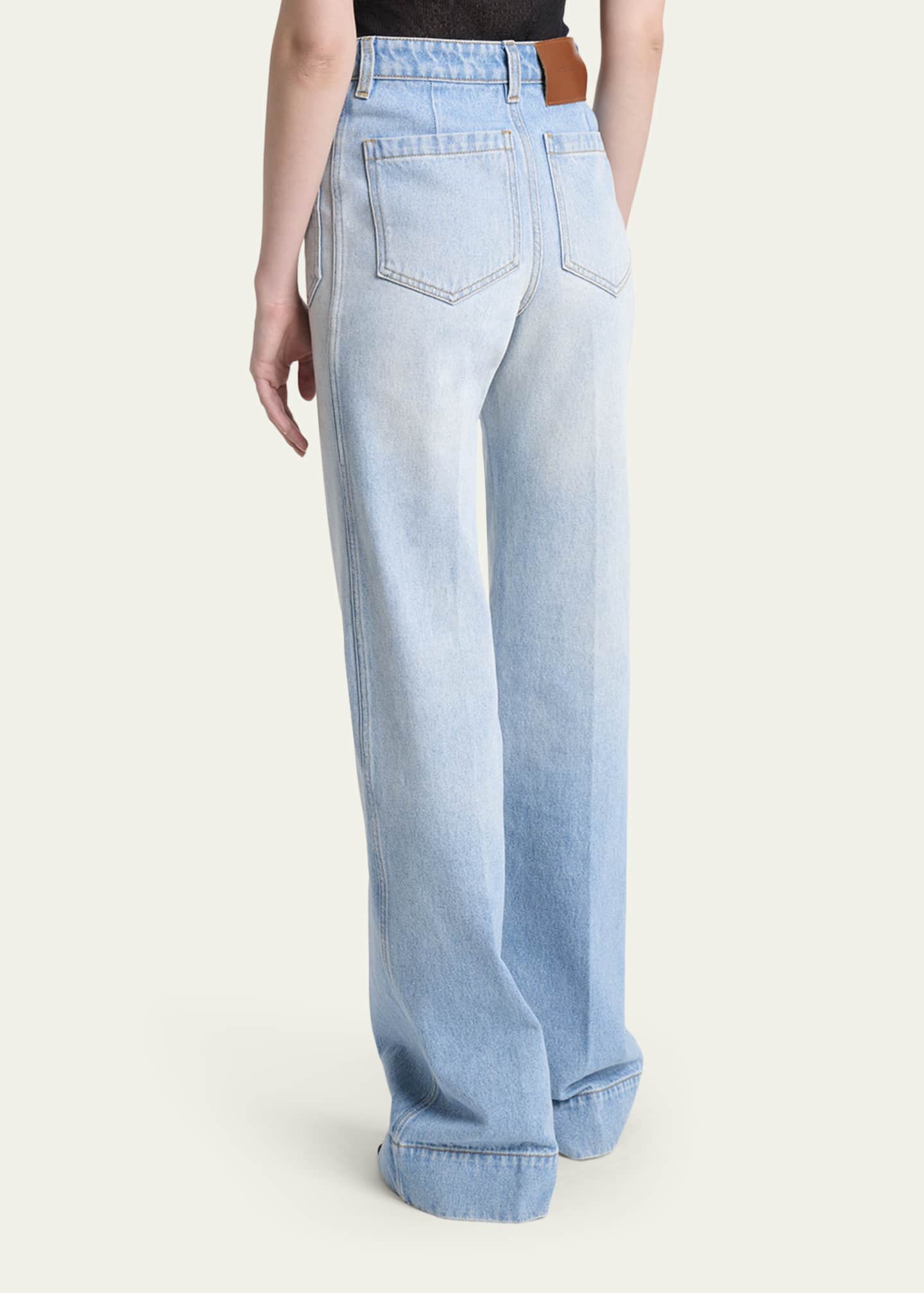 Victoria Beckham Alina Front Pocket Flare Jeans - Bergdorf Goodman