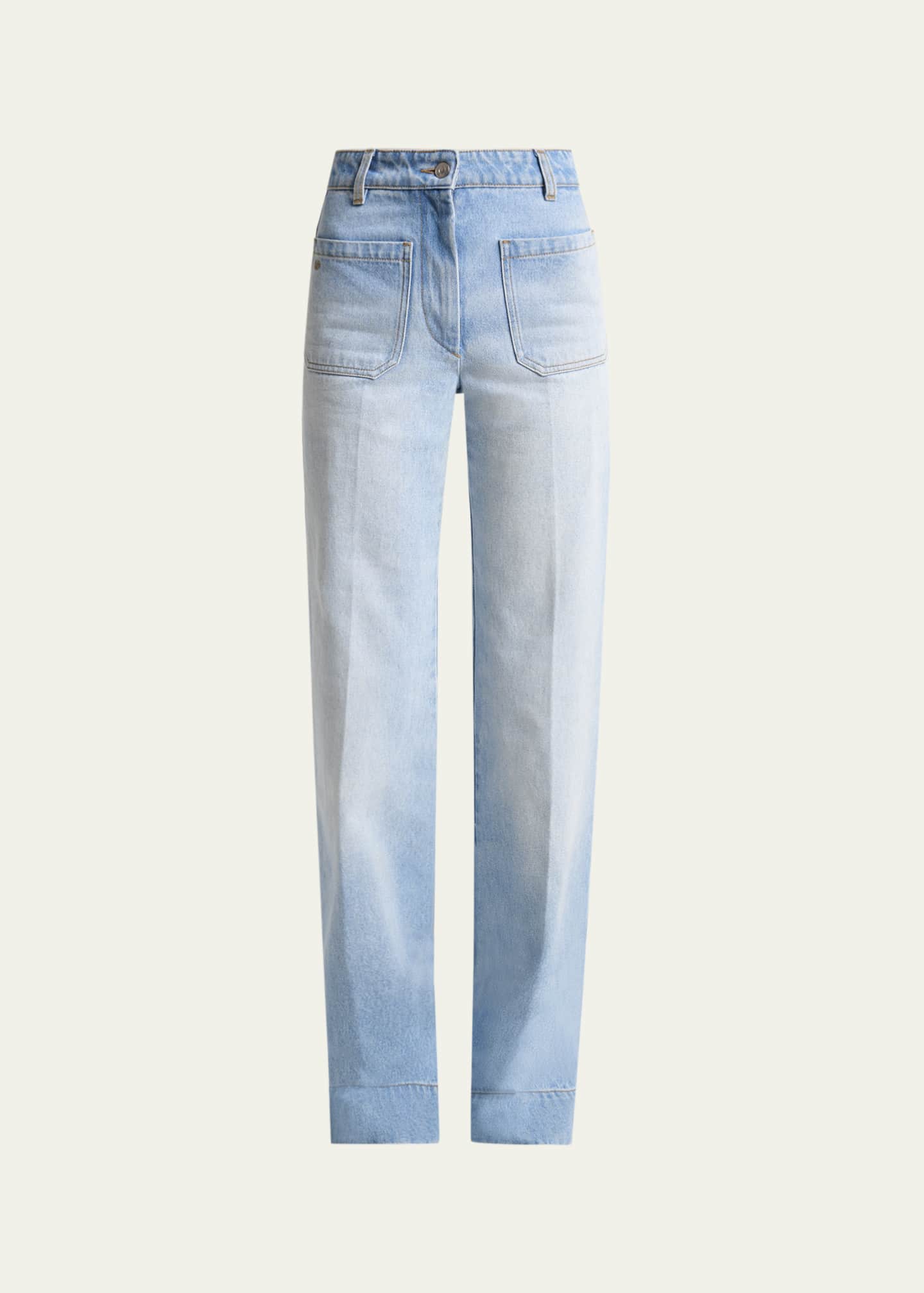 Victoria Beckham Alina Front Pocket Flare Jeans - Bergdorf Goodman