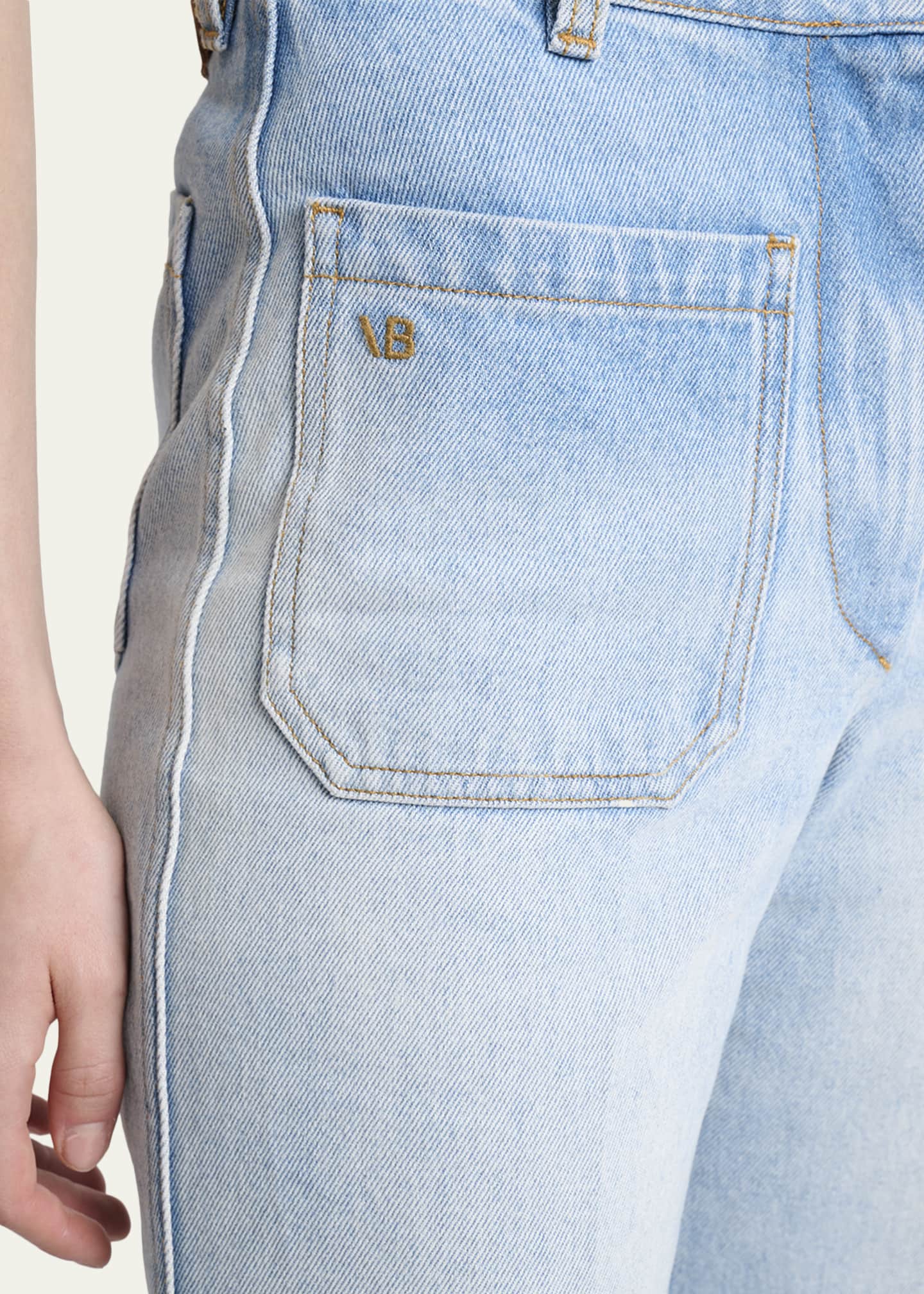 Victoria Beckham Alina Front Pocket Flare Jeans - Bergdorf Goodman