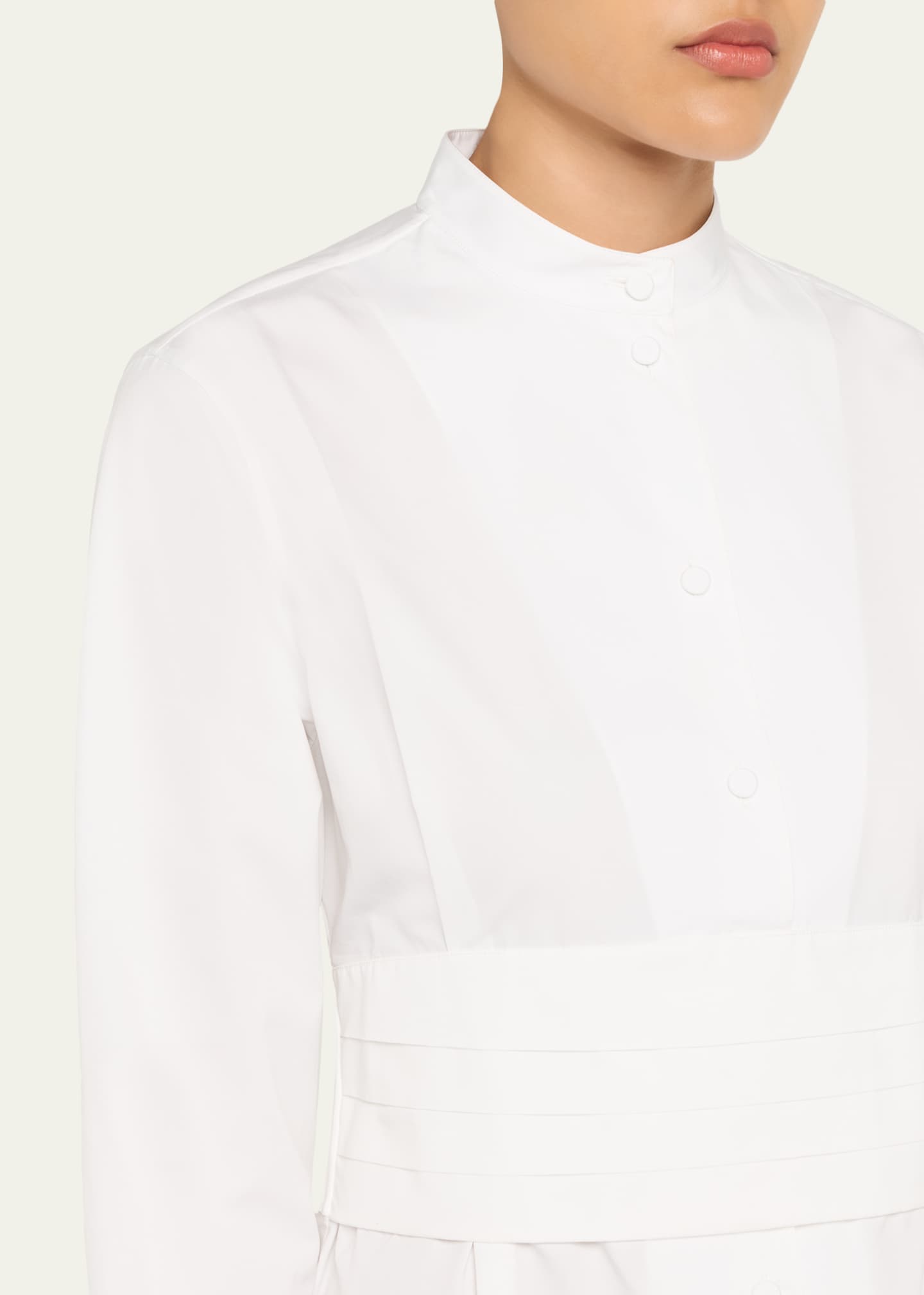 alaia white shirt dress poplin shirt dress