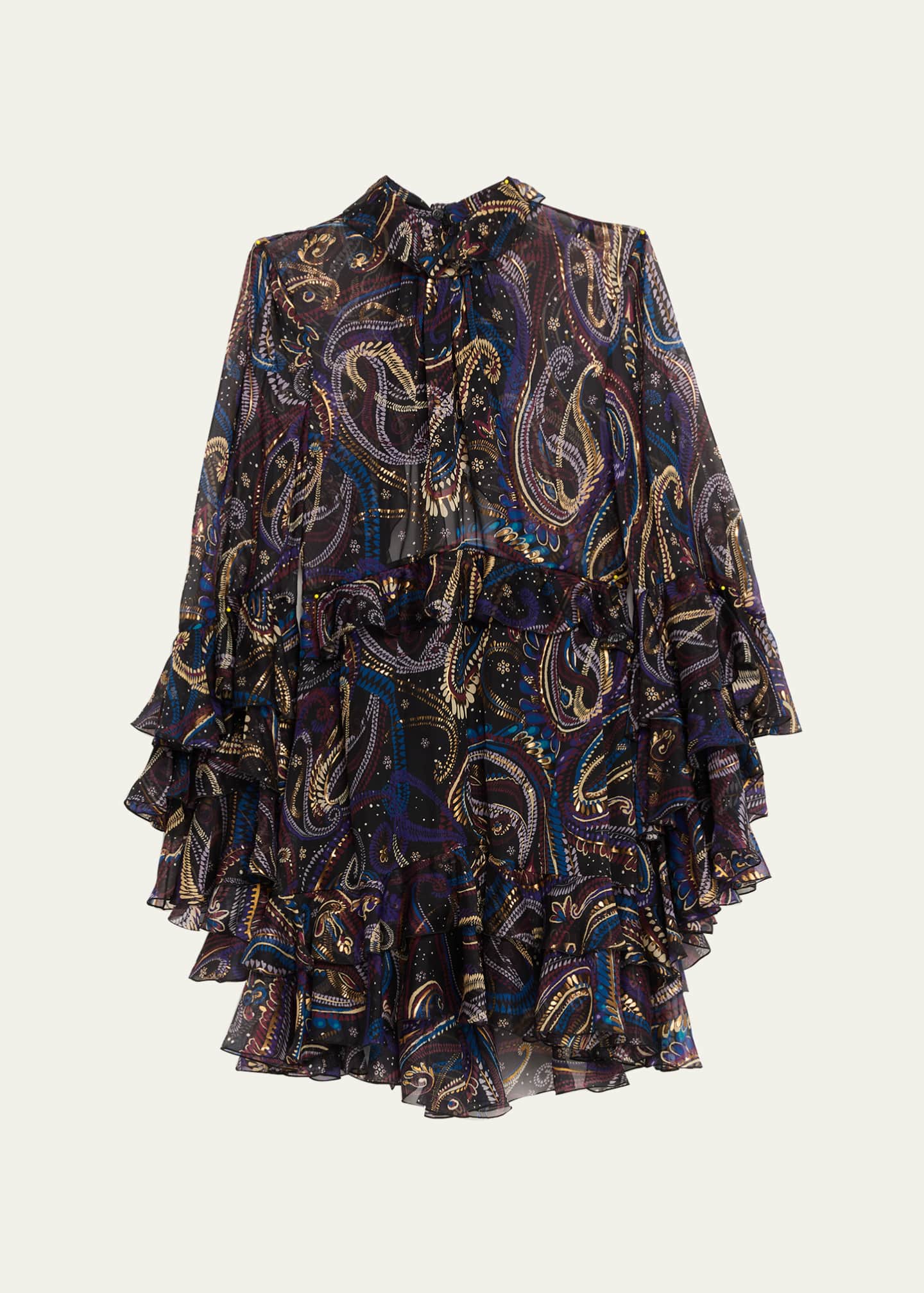 etro printed mini dress ETRO paisley-print Mini Dress | White