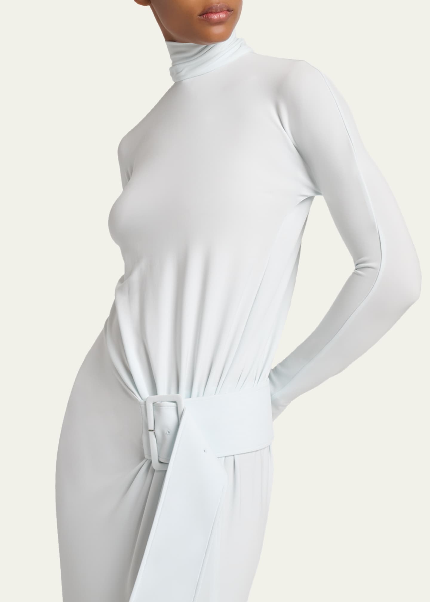 merino wool sweater dress Merino Wool Blend Turtleneck Oversized Sweater Dress
