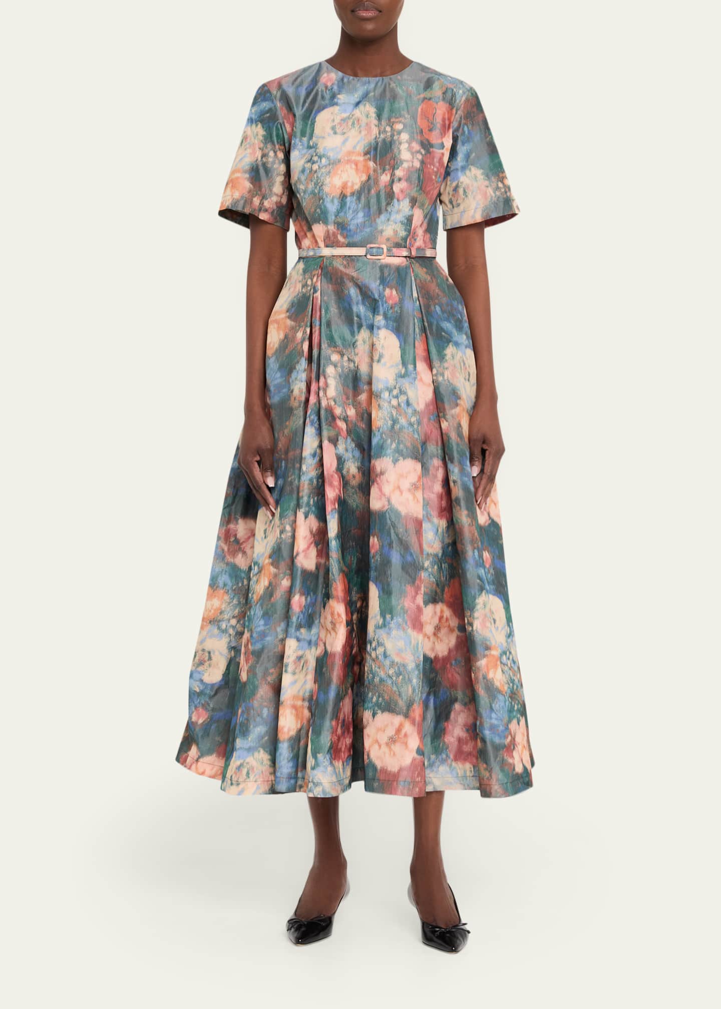 midi short sleeve cocktail dress Ralph Lauren Women's Faille Short-Sleeve Cocktail Dress