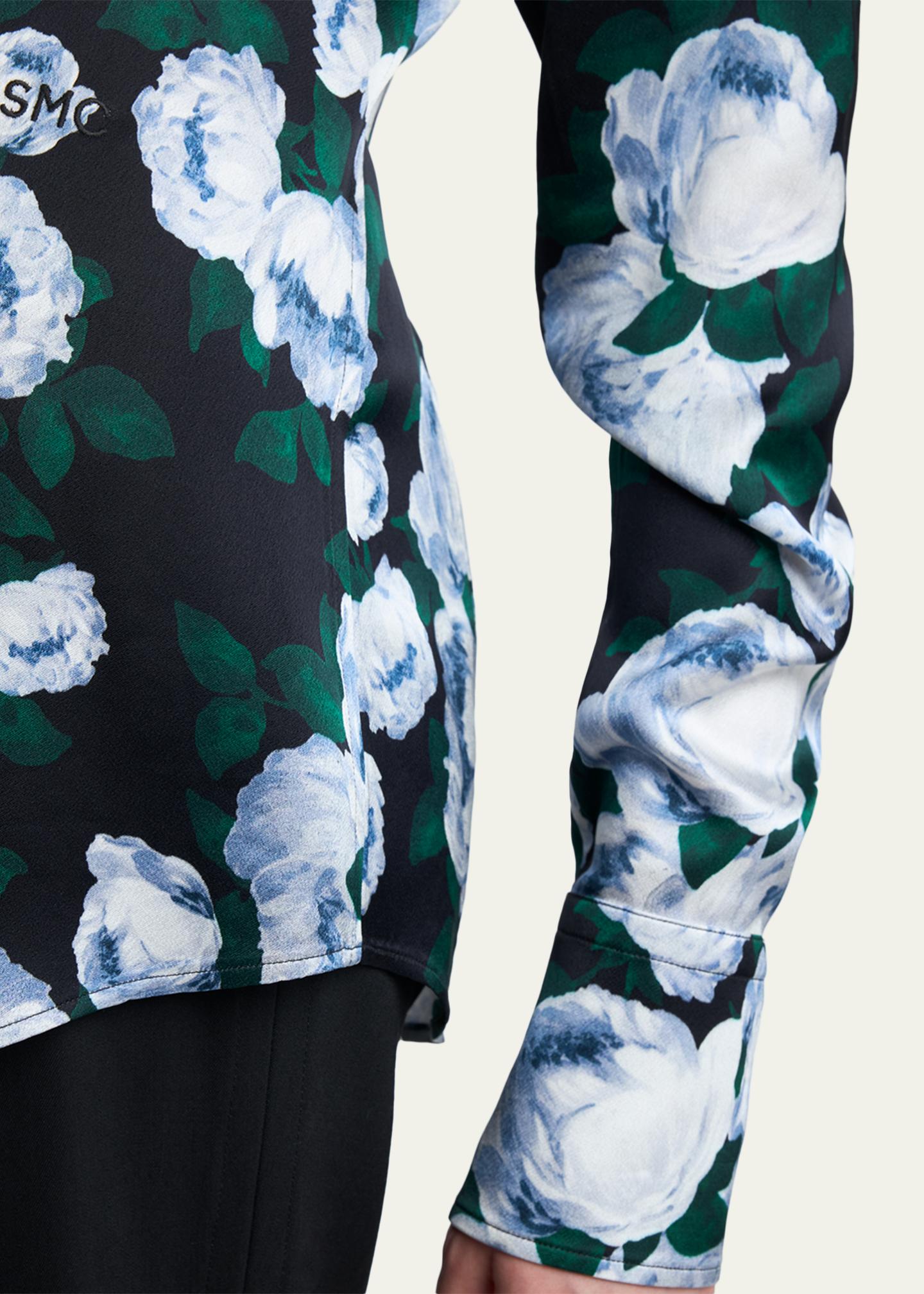 Stella McCartney Bunch Of Roses Button-Down Shirt - Bergdorf Goodman