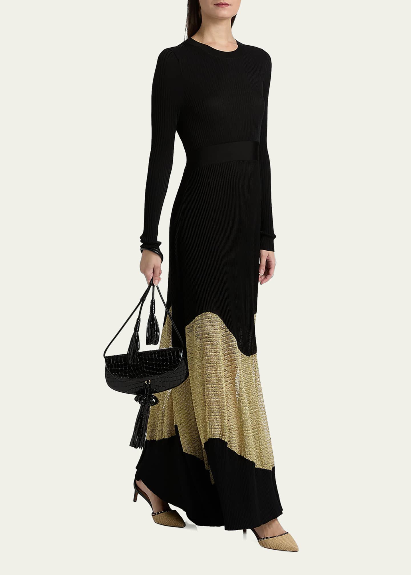 Ulla Johnson Roanne Mesh Panel Maxi Dress - Bergdorf Goodman