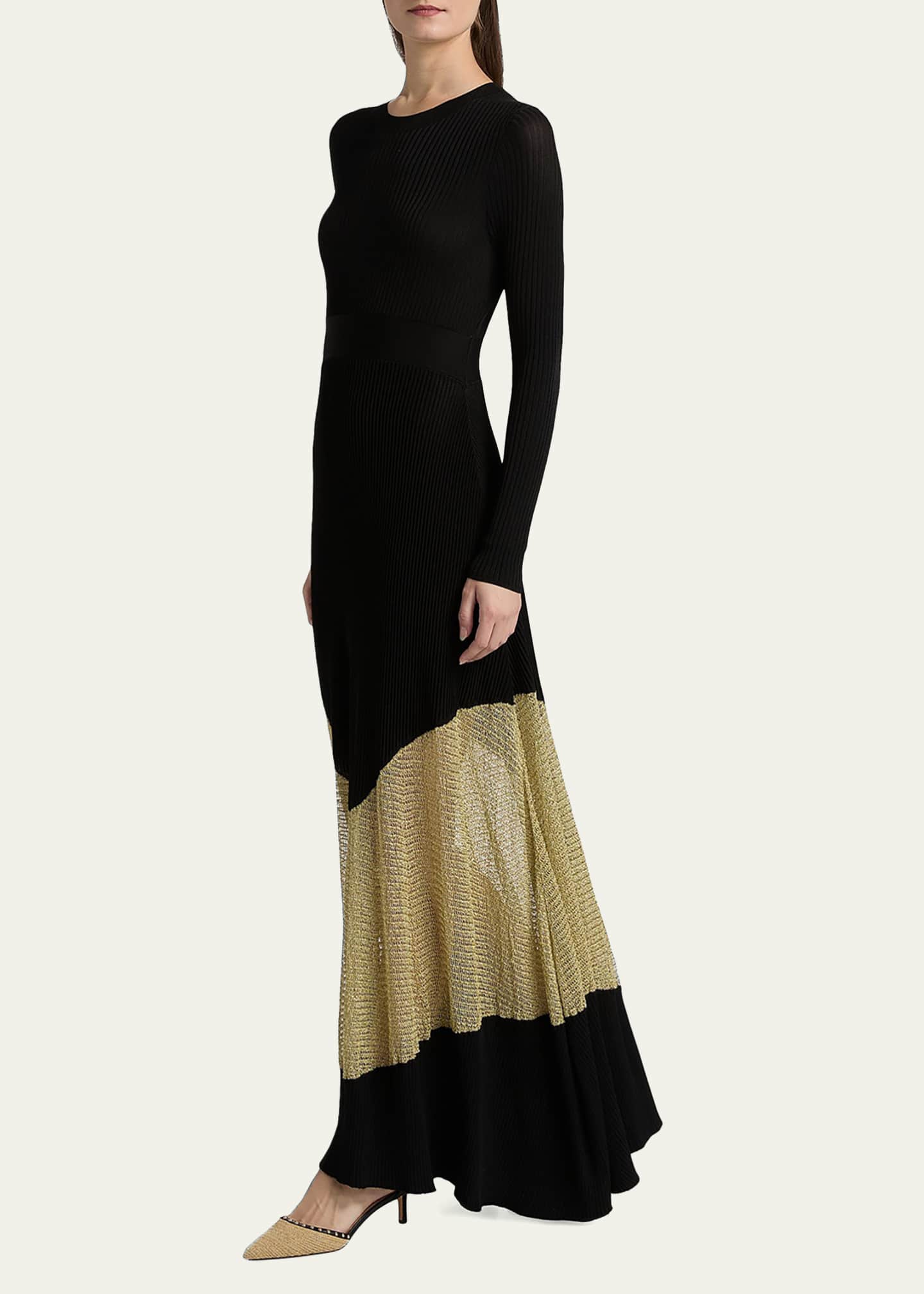 sequin dress gold Sequin Splash Gold Plunge Dress Gold / Small