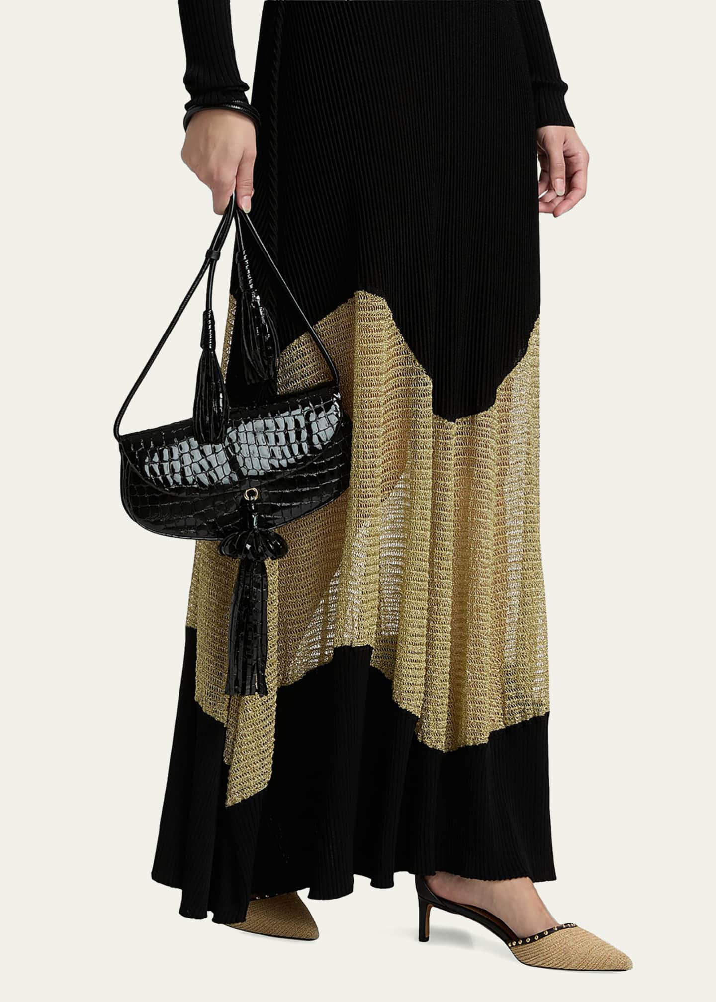 Ulla Johnson Roanne Mesh Panel Maxi Dress - Bergdorf Goodman