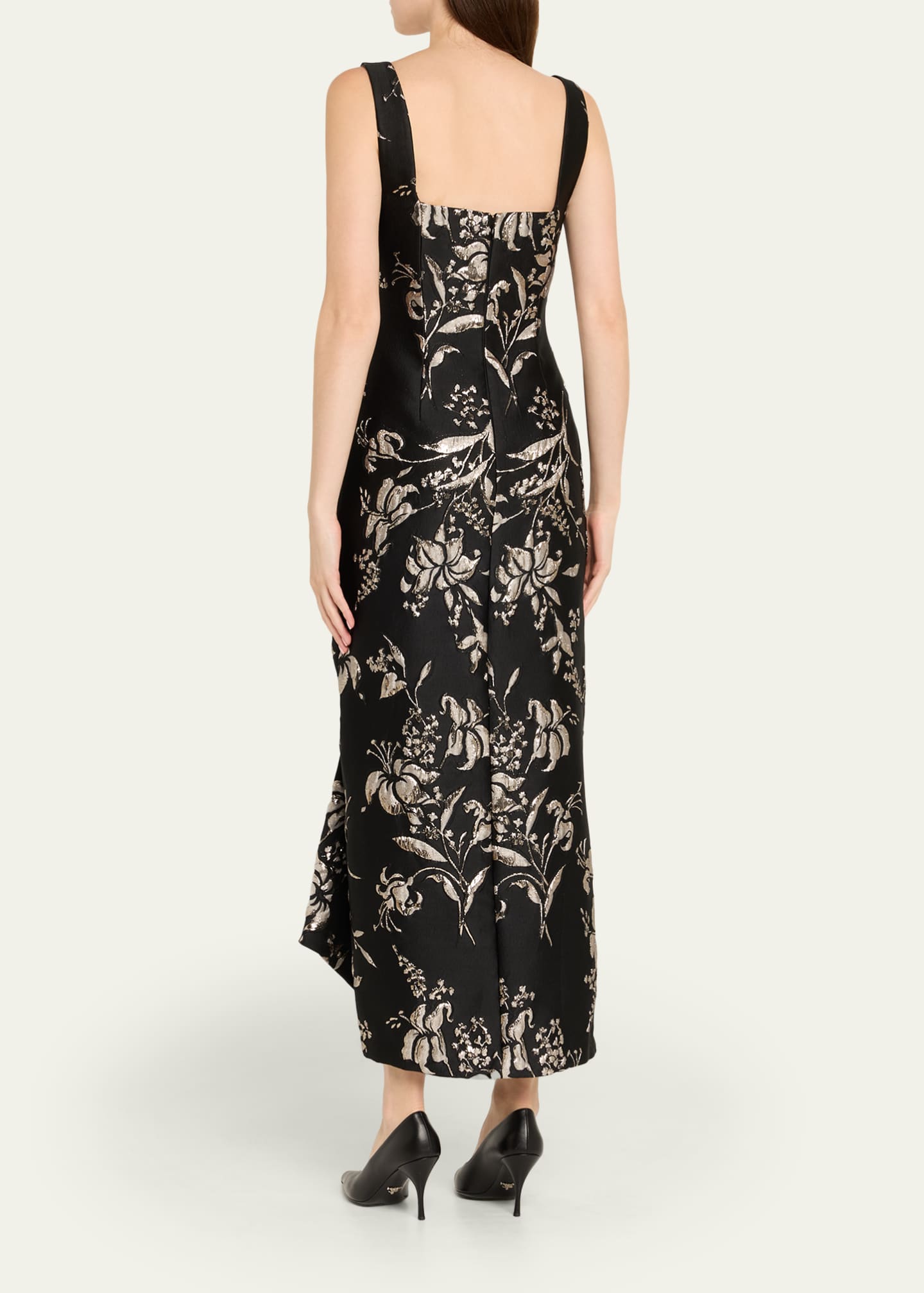 lela rose silk dress Lela Rose Watercolor Cotton Silk Dress Size 8 Dark Romantic Artsy Garden  Party