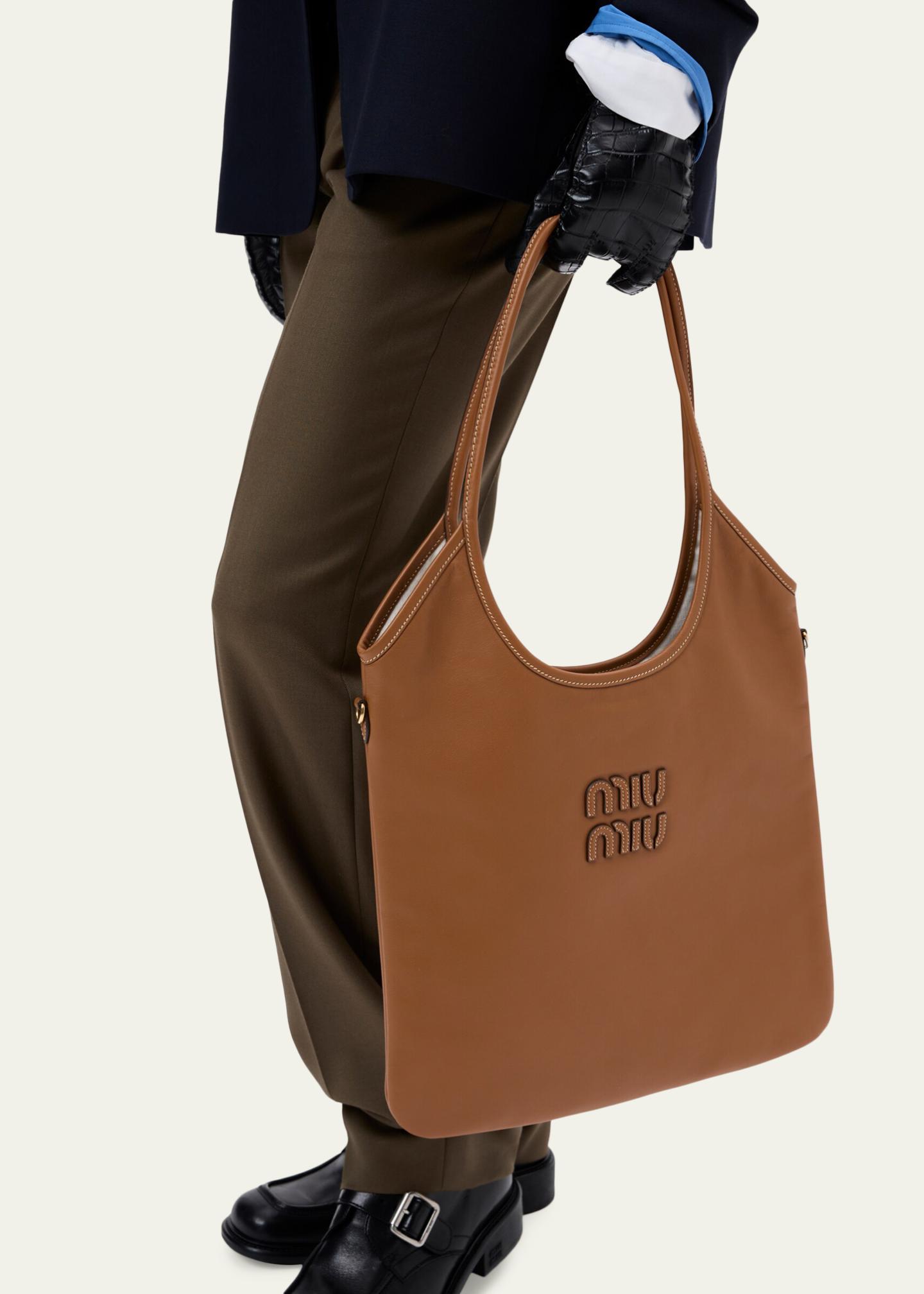 Miu Miu Ivy Leather Tote Bag - Bergdorf Goodman