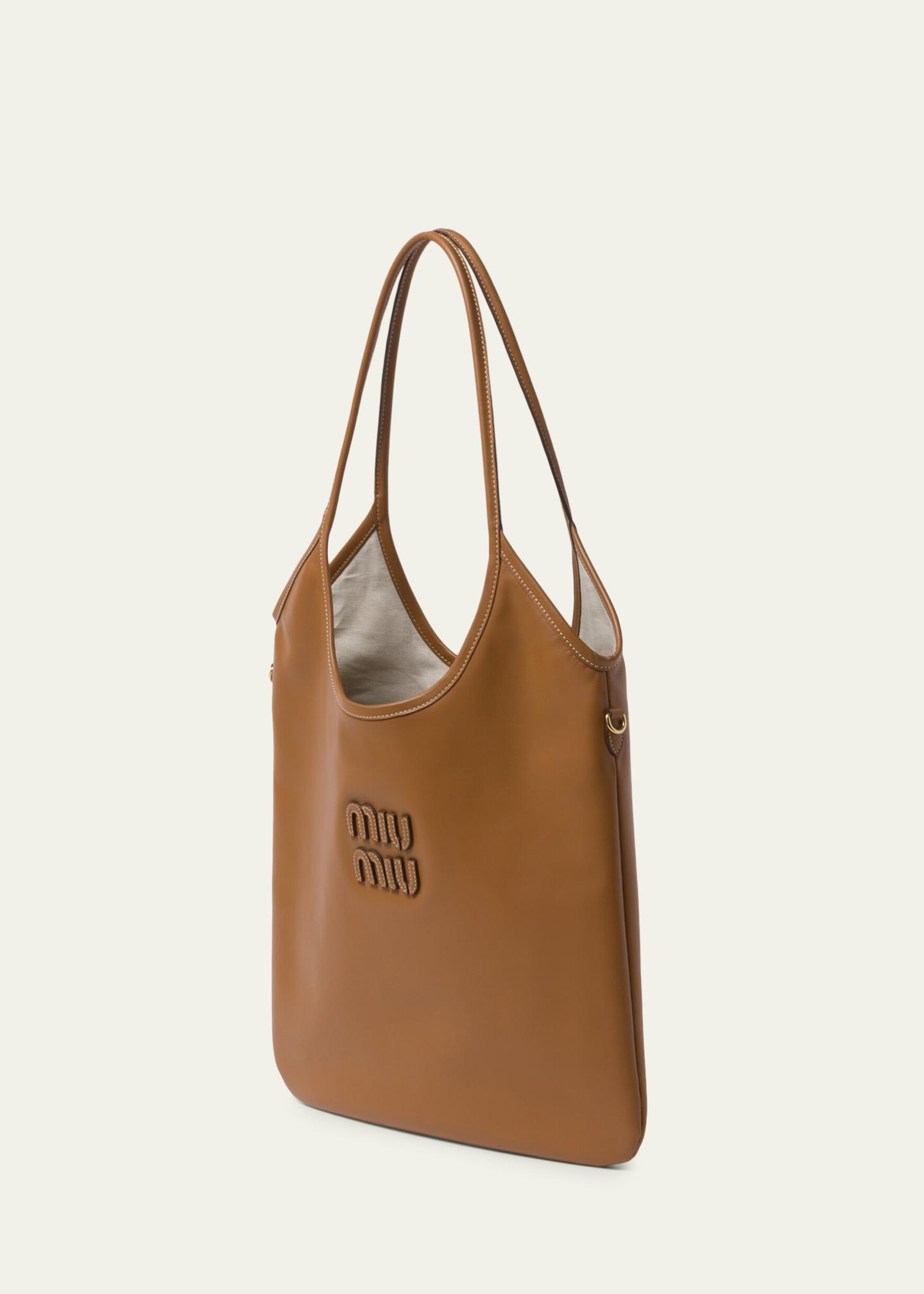 Miu Miu Ivy Leather Tote Bag - Bergdorf Goodman