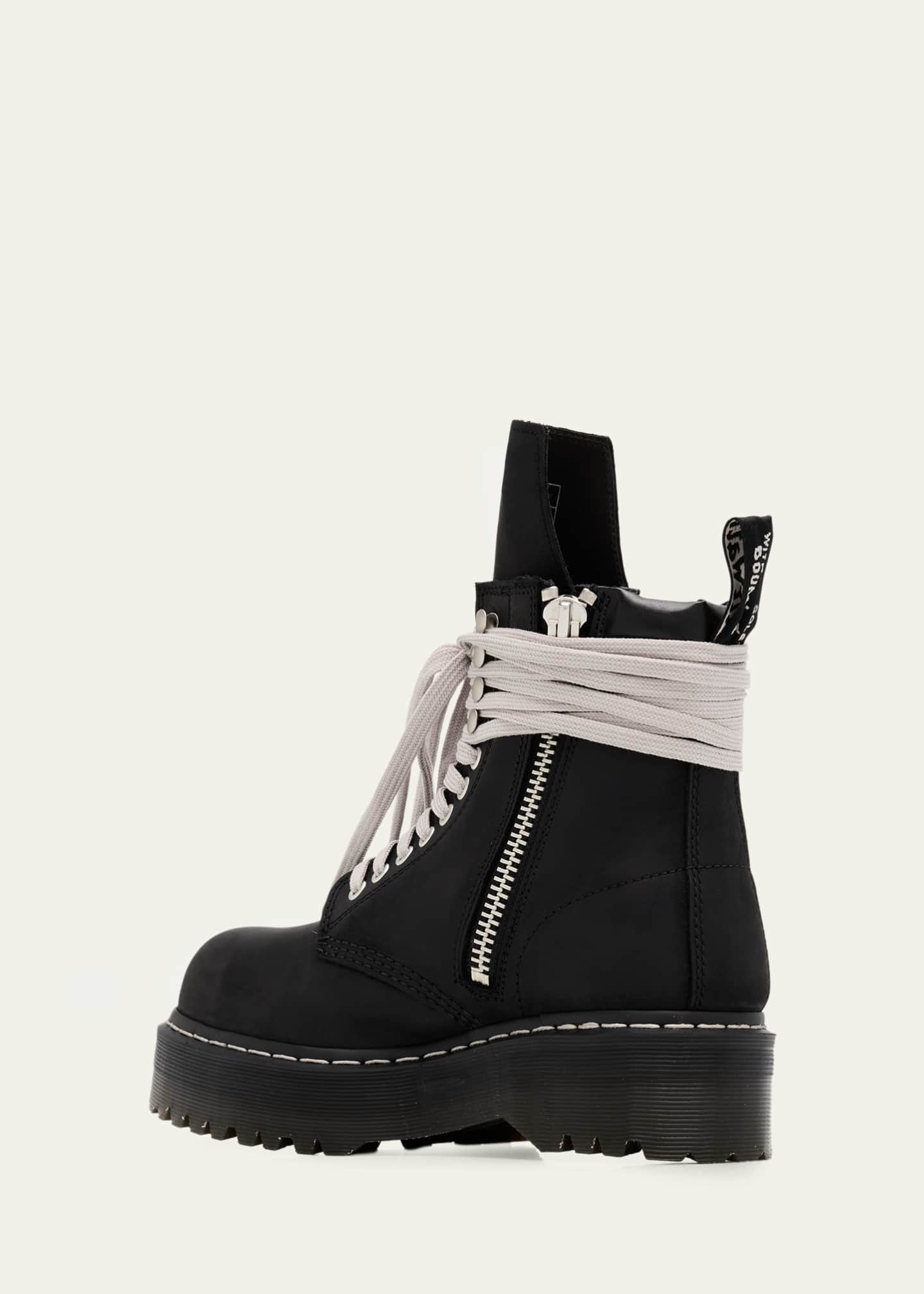 x Dr. Martens Quad Sole Steel Toe Leather Ankle Boots