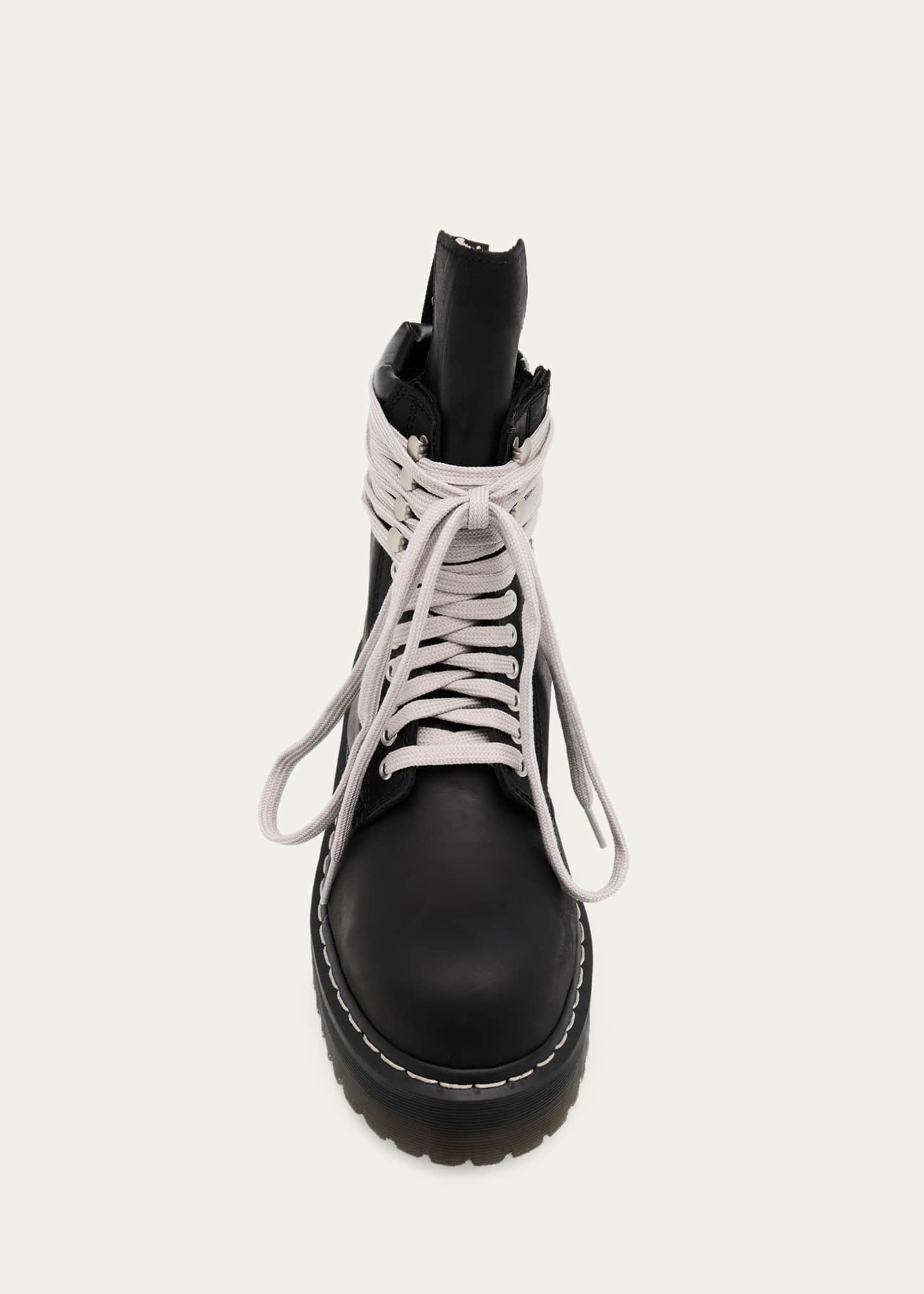 x Dr. Martens Quad Sole Steel Toe Leather Ankle Boots