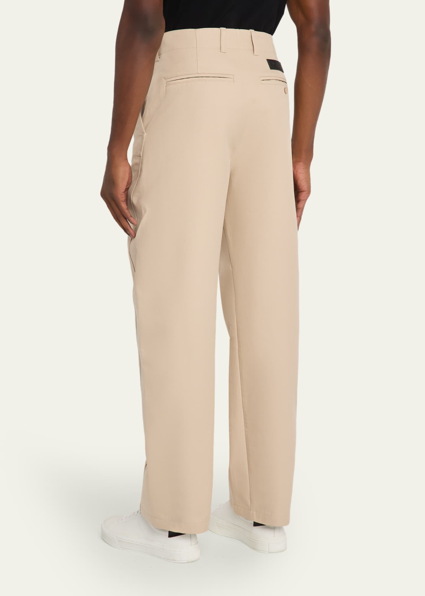 Givenchy Men's Cotton Gabardine Wide-Leg Pants - Bergdorf Goodman