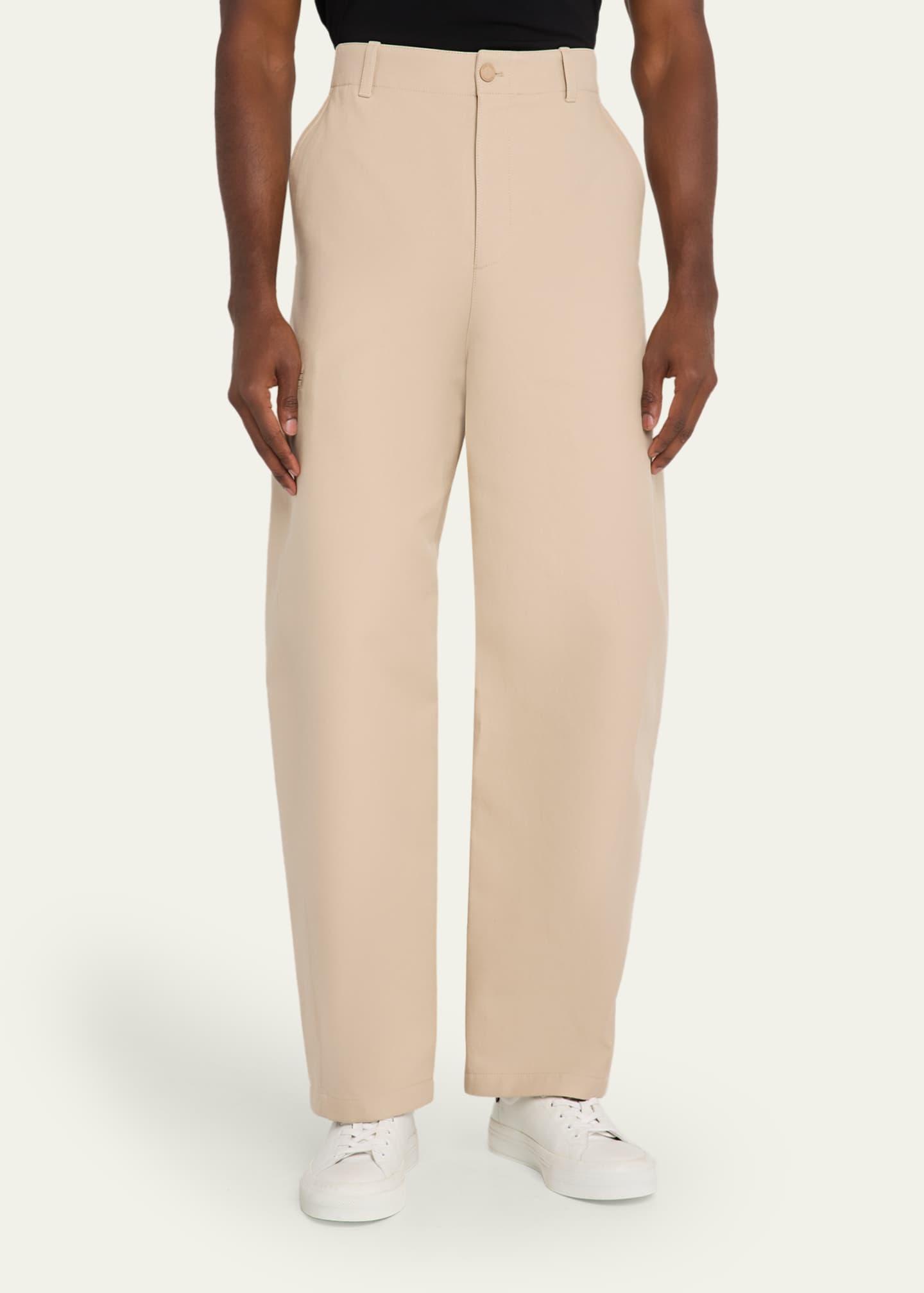 Givenchy Men's Cotton Gabardine Wide-Leg Pants - Bergdorf Goodman