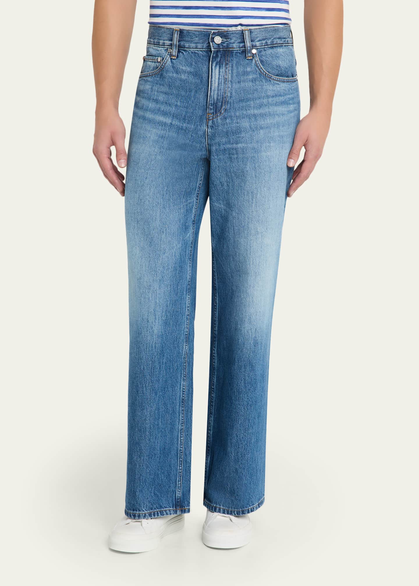 Helmut Lang Men's Low-Rise Relaxed Straight Leg Jeans - Bergdorf