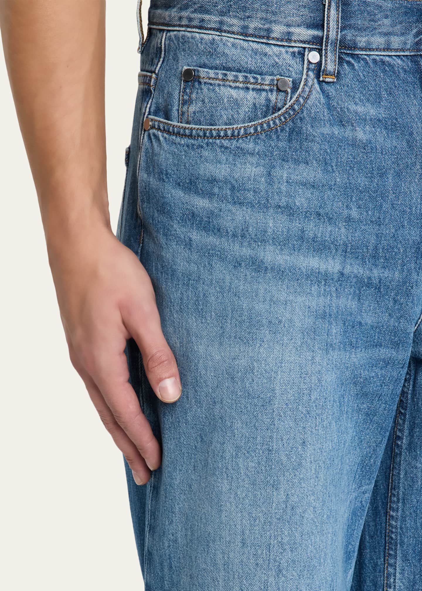 Helmut Lang Men's Low-Rise Relaxed Straight Leg Jeans - Bergdorf