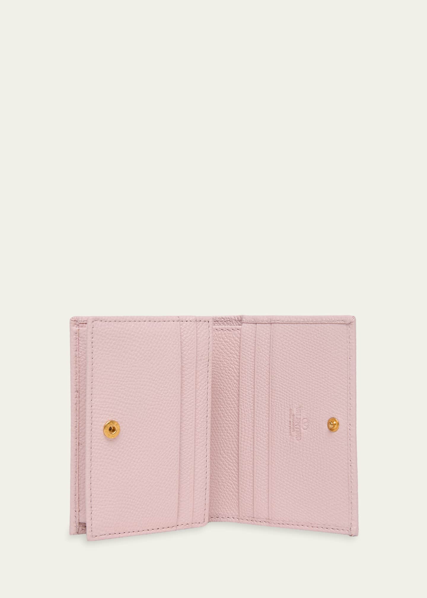 財布 VALENTINO Wallet Valentino Garavani Calfskin Rockstud Zip Around Wallet Purple