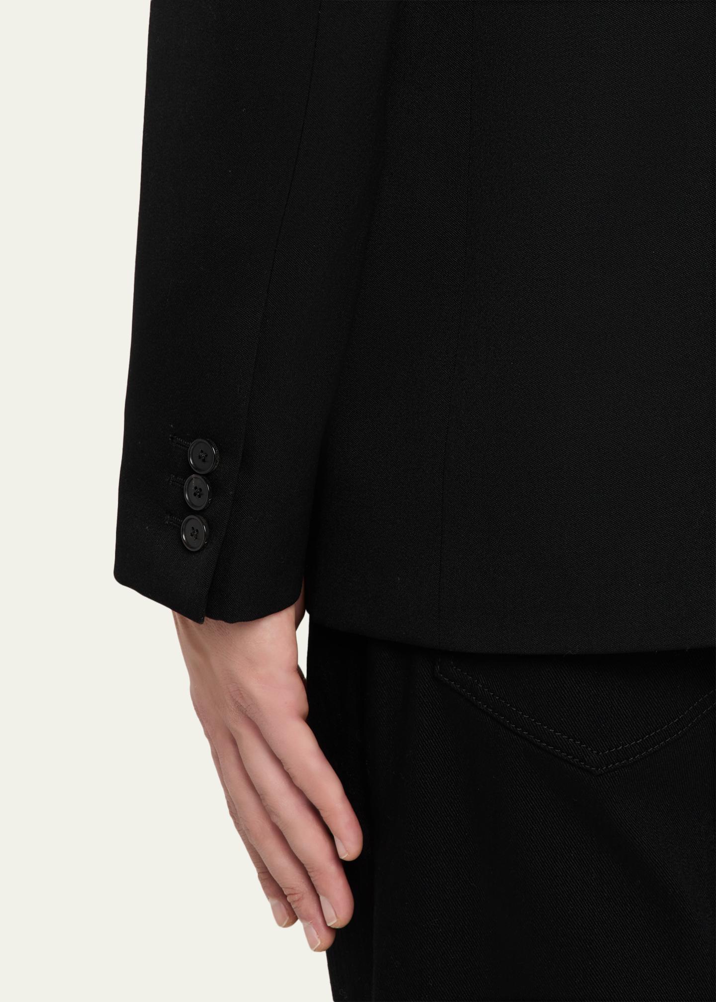 Givenchy Men's Fitted Wool Raw-Edge Two-Button Blazer - Bergdorf