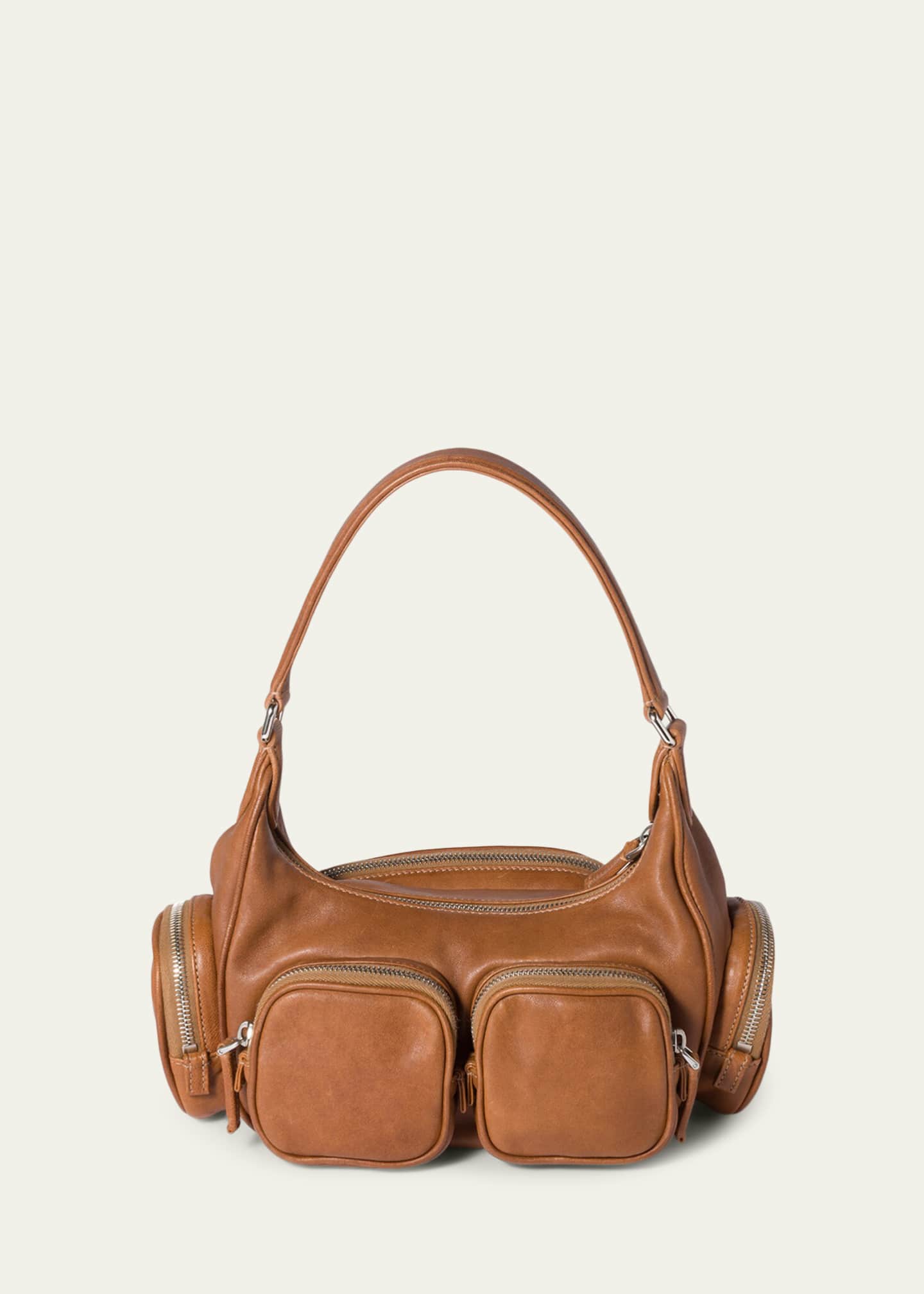 Miu Miu Pocket Nappa Leather Shoulder Bag - Bergdorf Goodman