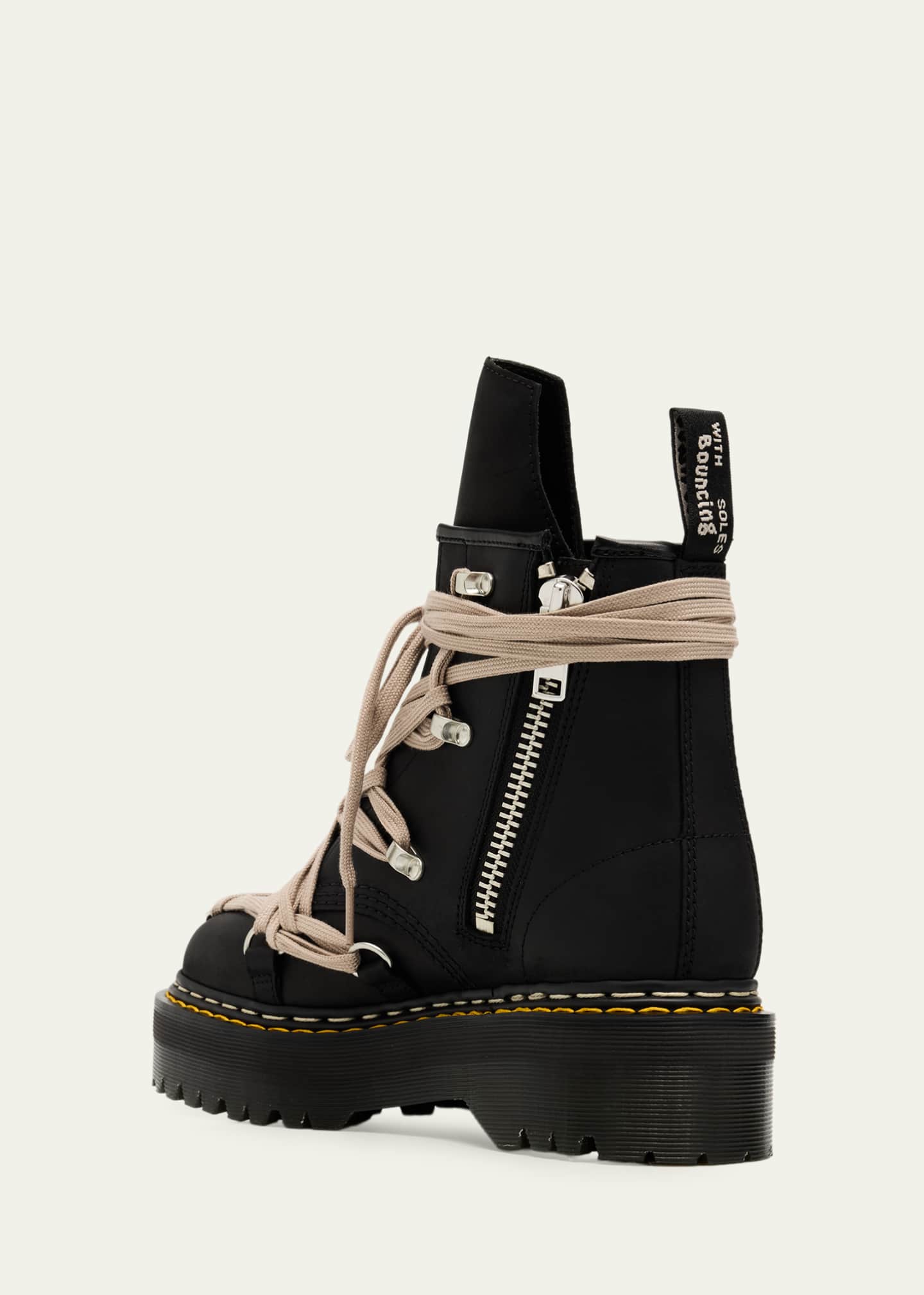 x Dr. Martens 1460 Quad Sole Mega Lace Leather Ankle Boots