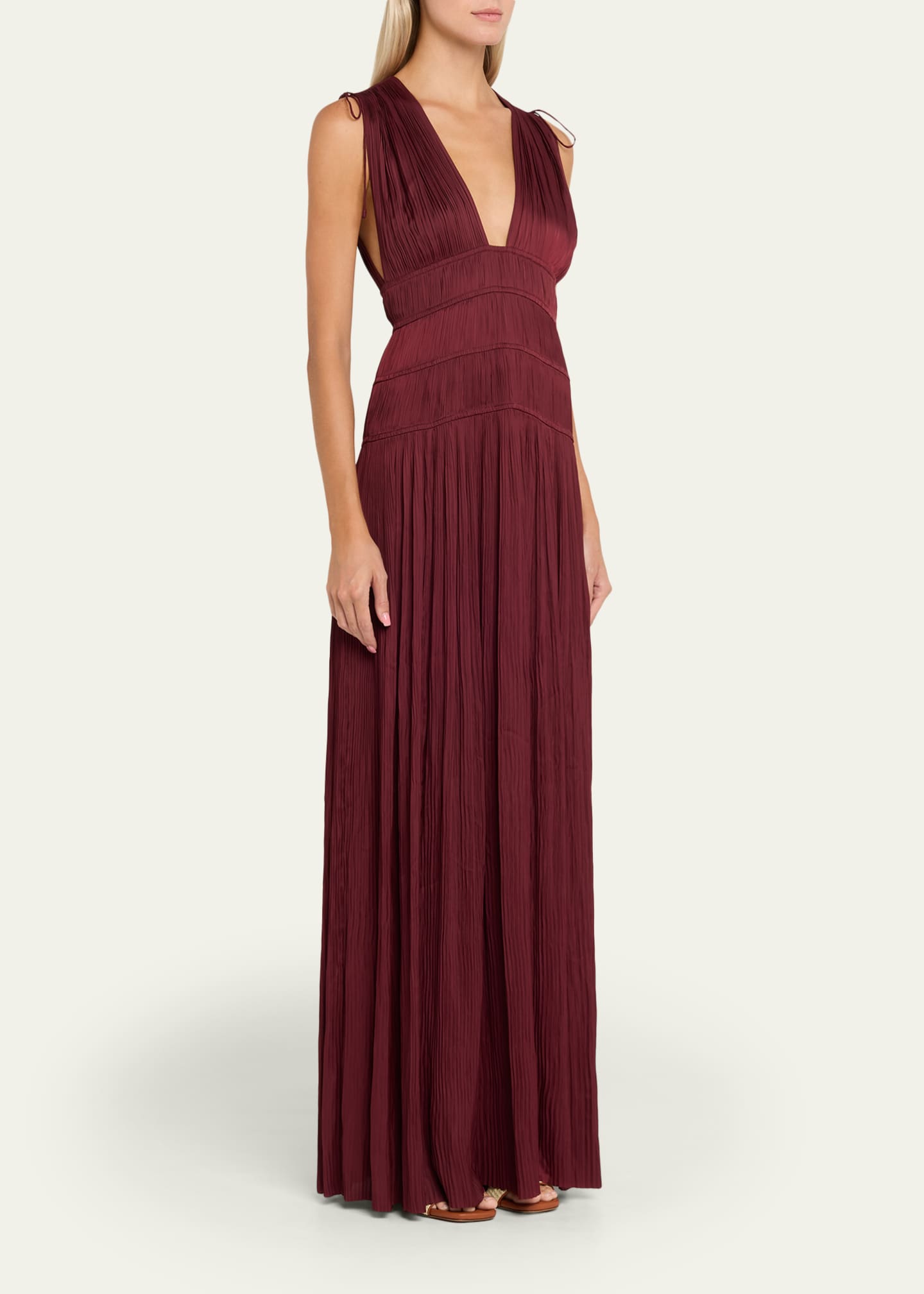 deep v evening dress Deep V Neck Pink Sequins Mermaid Long Prom Dress Dark Green / 10 main image 0