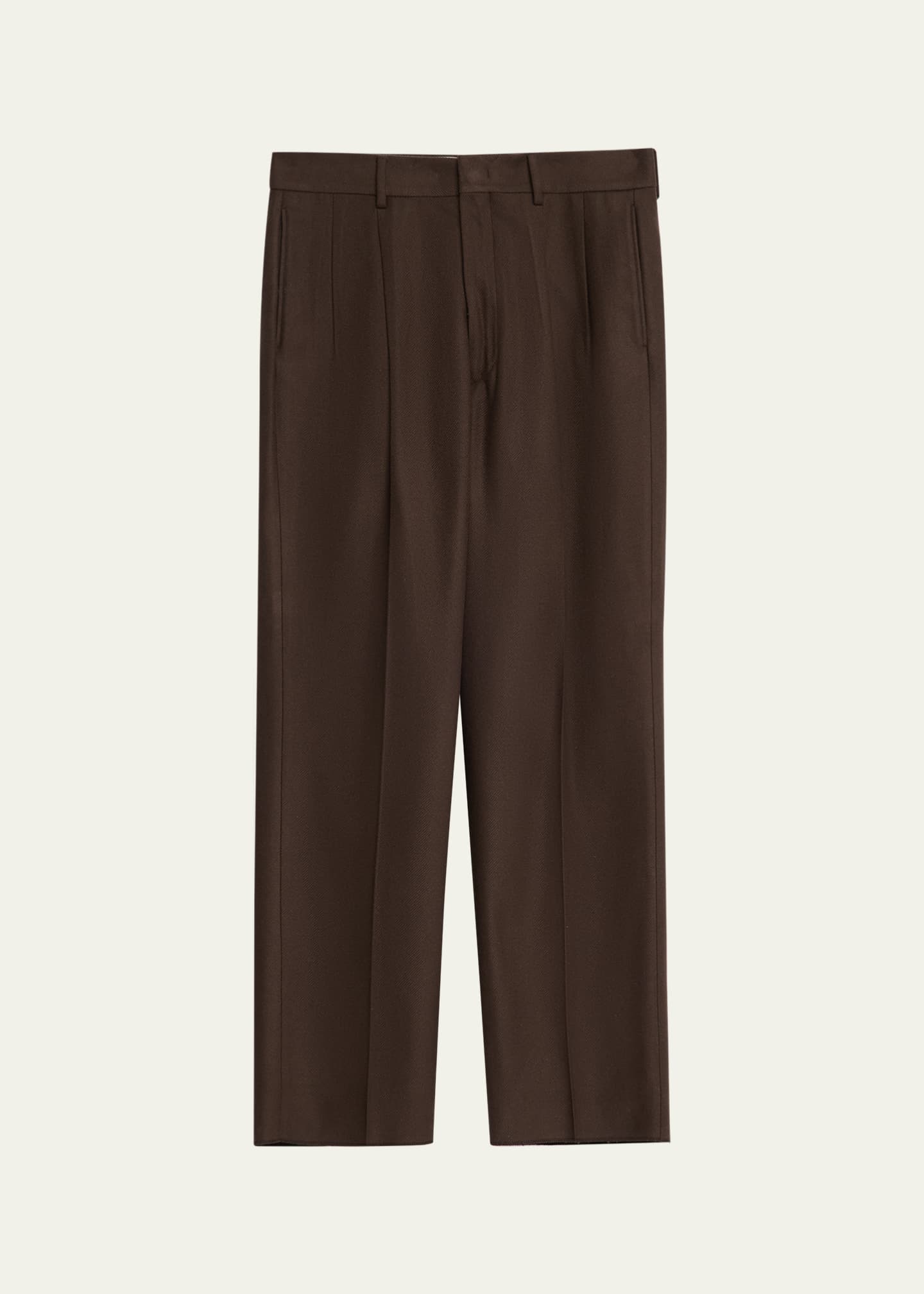 Loro Piana Men's Buxton Silk Pleated Pants - Bergdorf Goodman