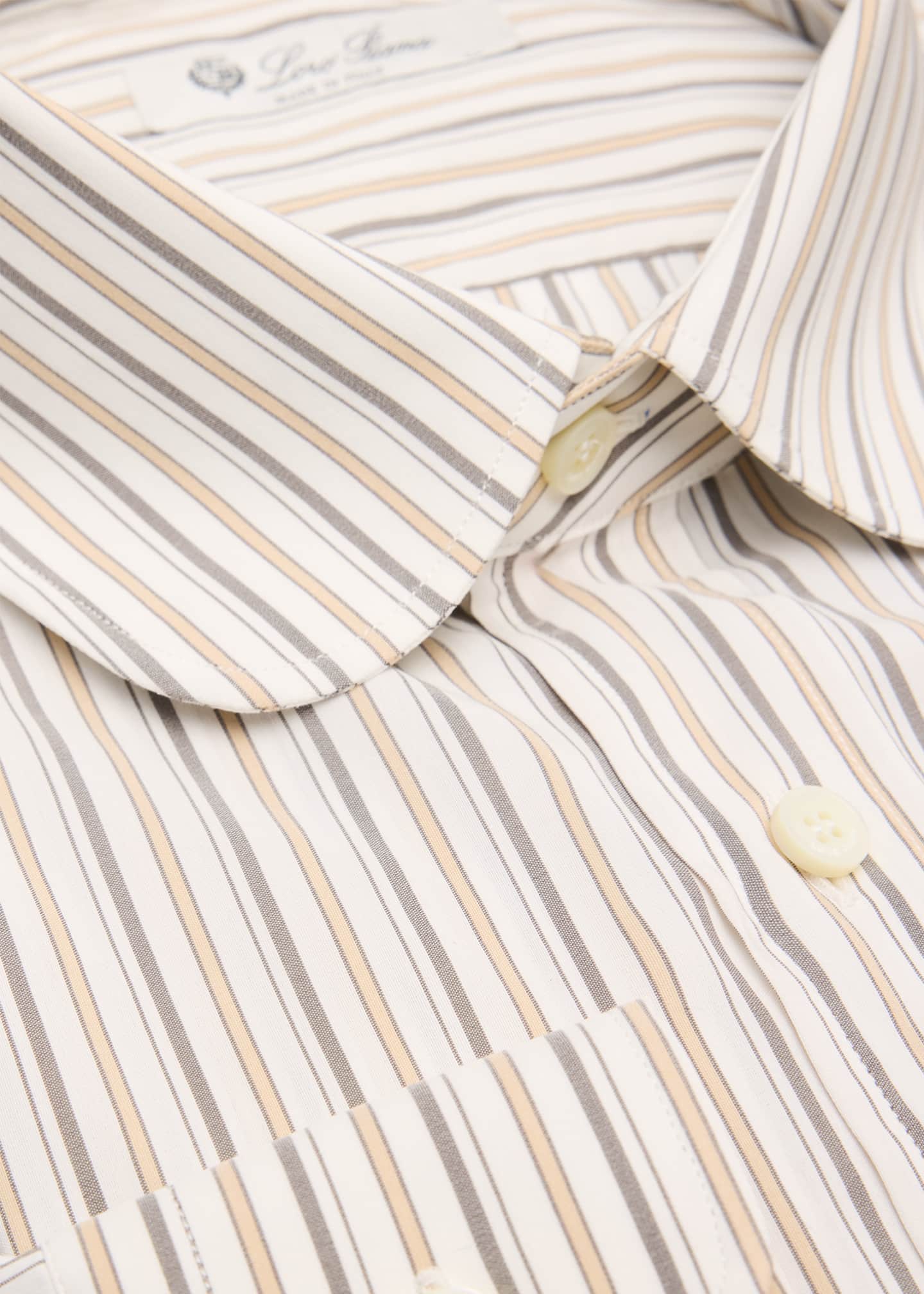 loro piana dress shirt Loro Piana - Light Blue Mini Check Dress Shirt
