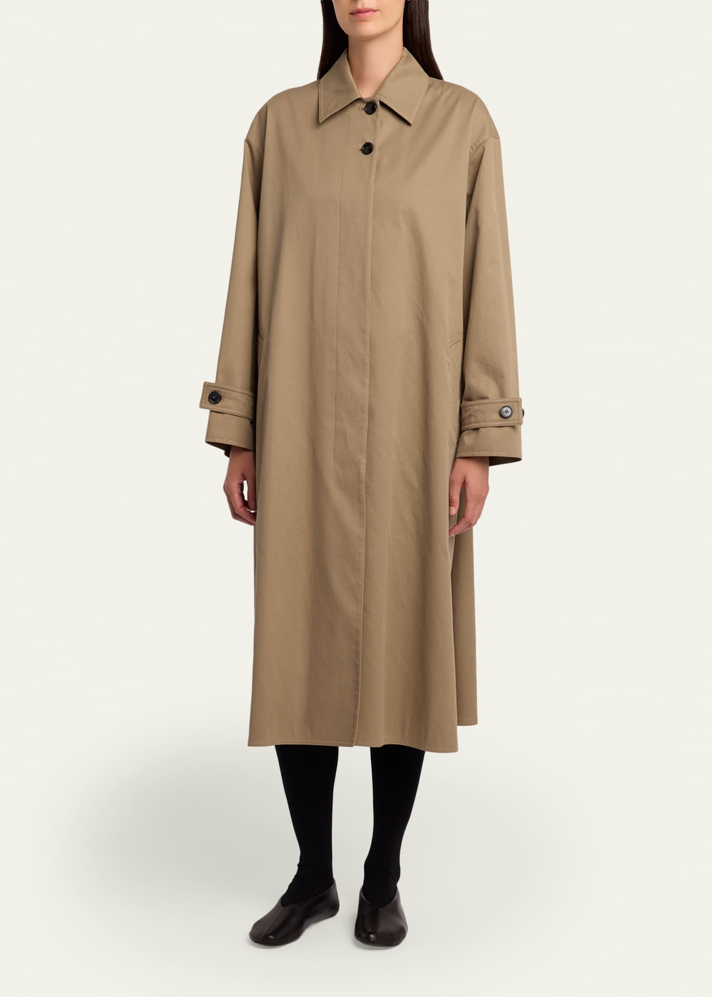 THE ROW Lolana Single-Breasted Long Trench Coat - Bergdorf Goodman