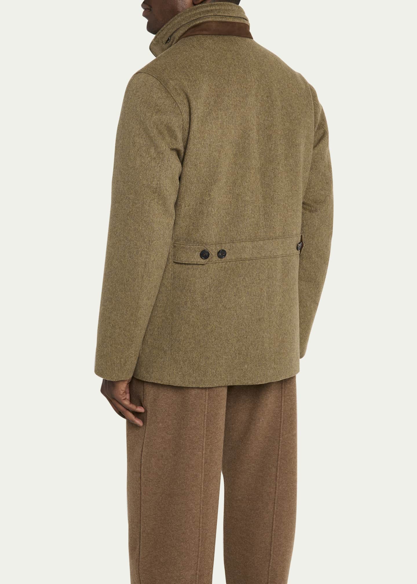 Loro Piana Men's Winter Voyager Baby Cashmere Caban Jacket