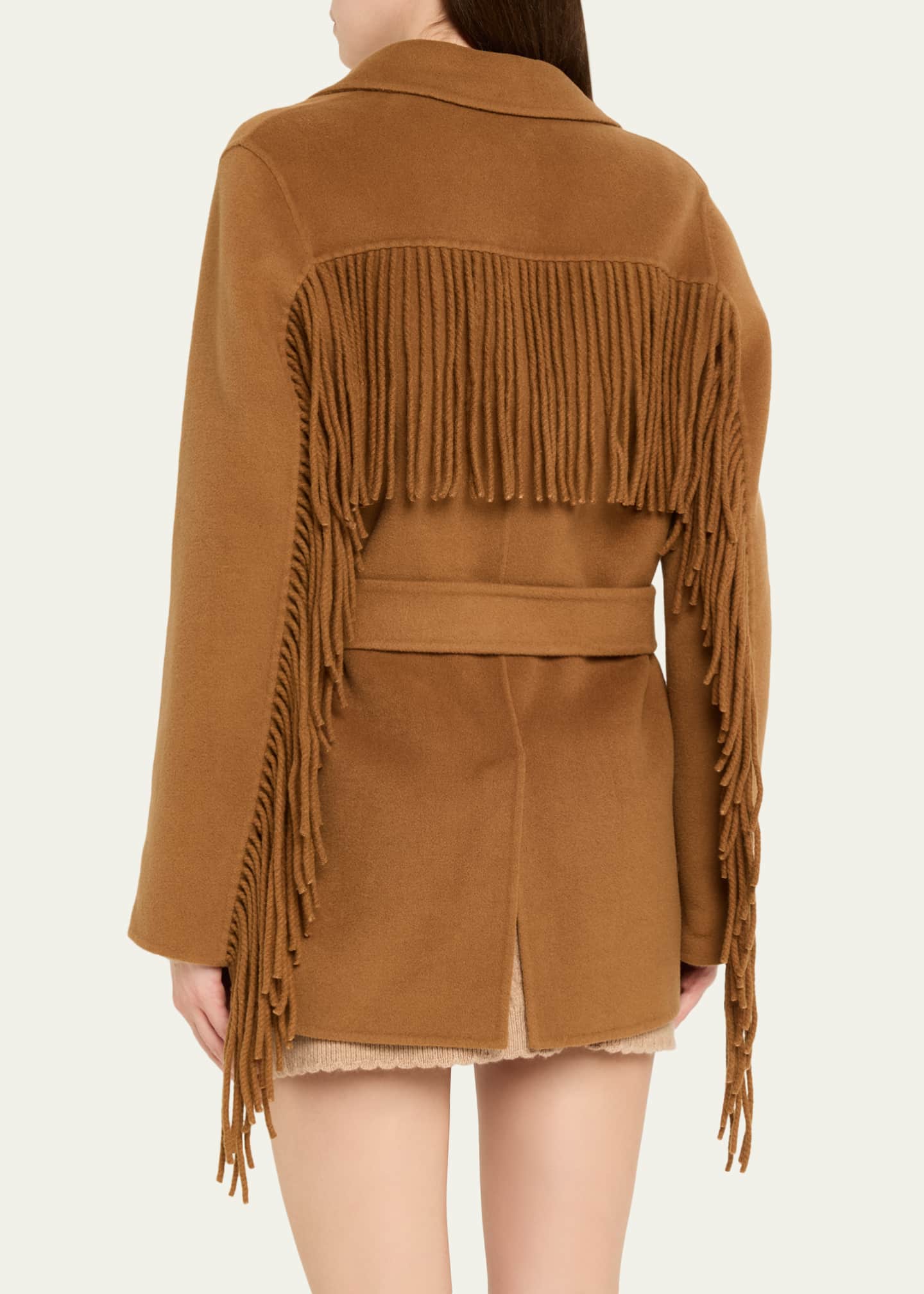 LoveShackFancy Maebella Fringe-Trim Jacket - Bergdorf Goodman