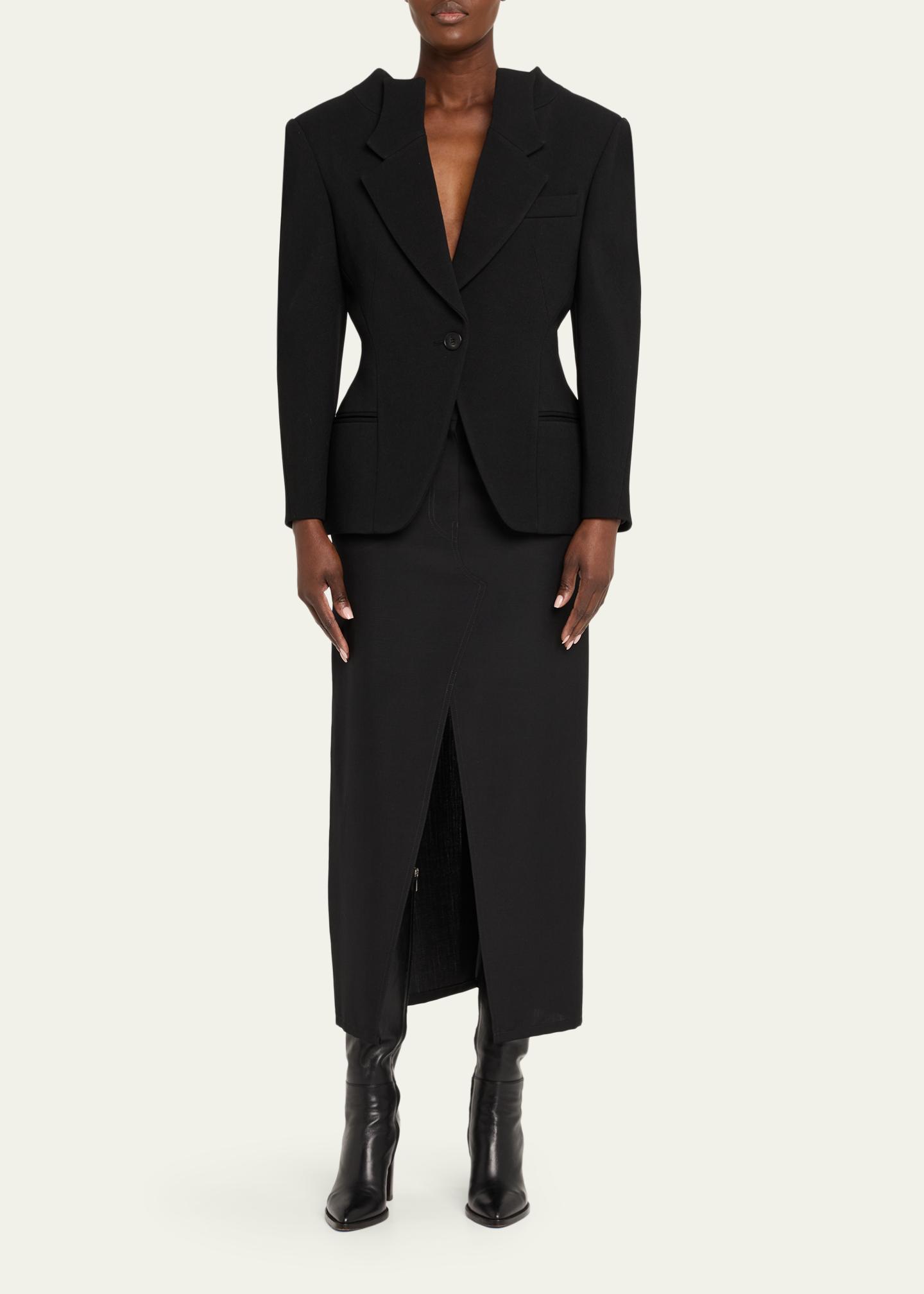 Givenchy Single-Breasted Slashed Jacket - Bergdorf Goodman