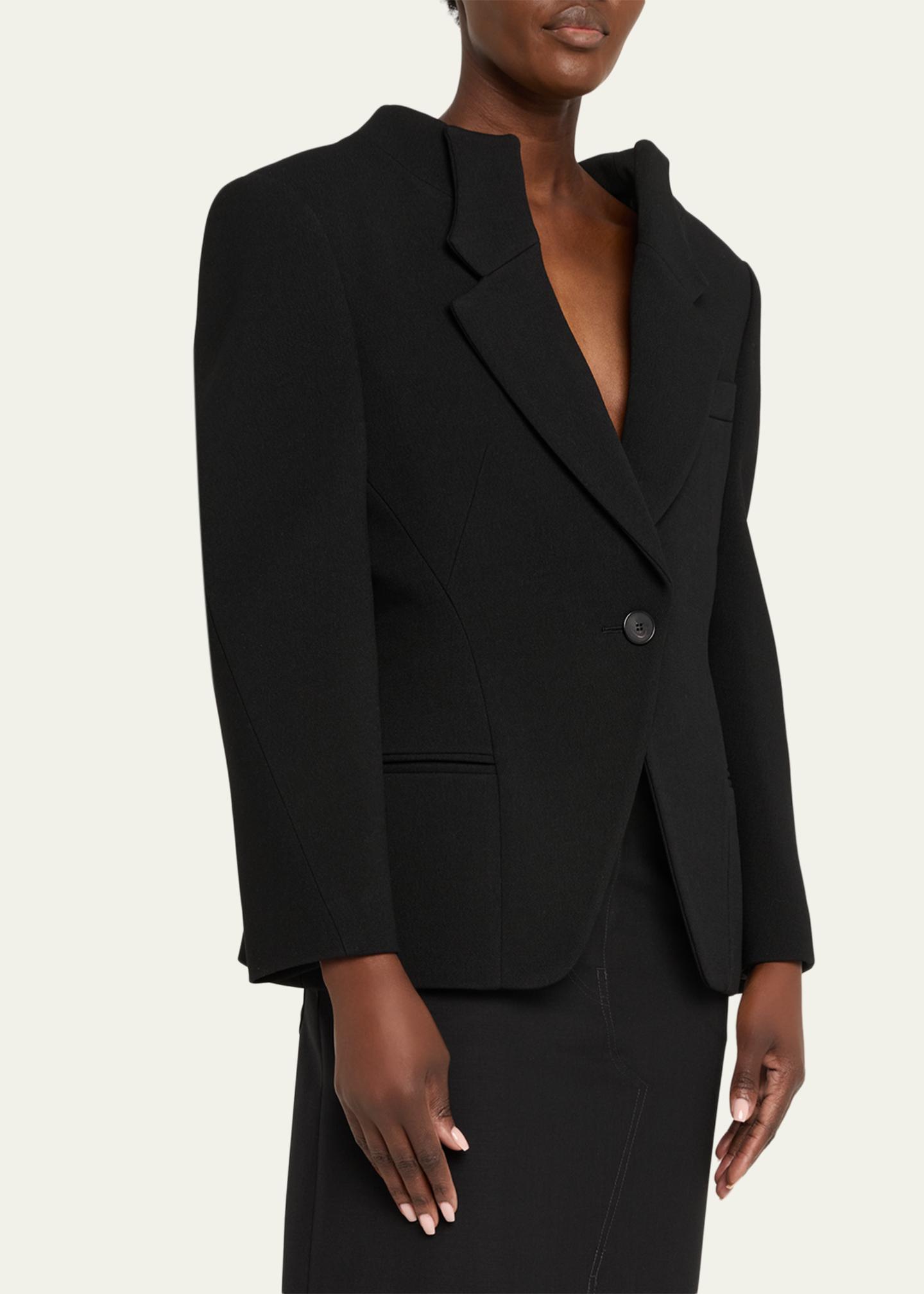Givenchy Single-Breasted Slashed Jacket - Bergdorf Goodman