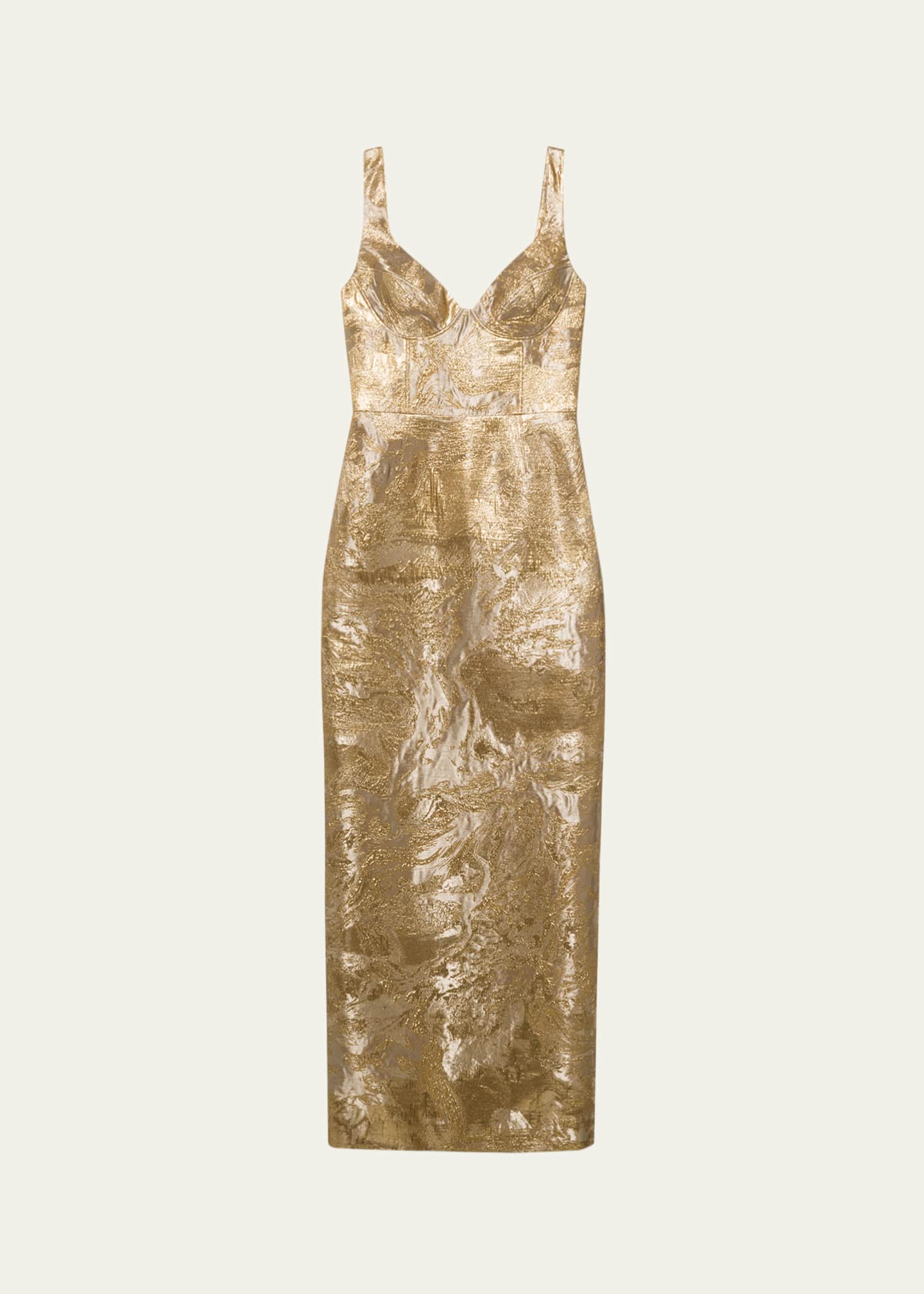 slim fit dress slacks Jonathan Simkhai Ruth Lace Bustier Midi Dress