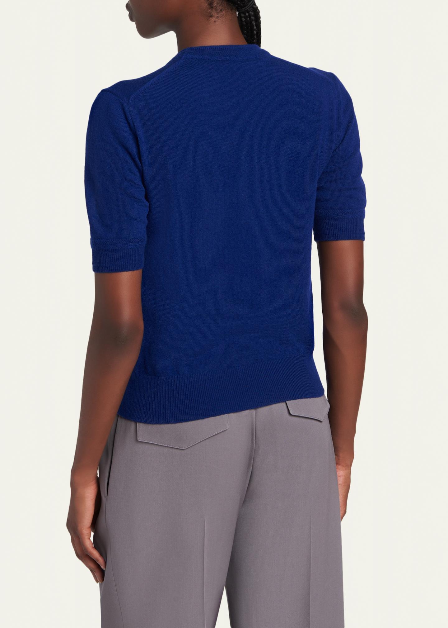 Jil Sander Wool Knit Short-Sleeve T-Shirt - Bergdorf Goodman