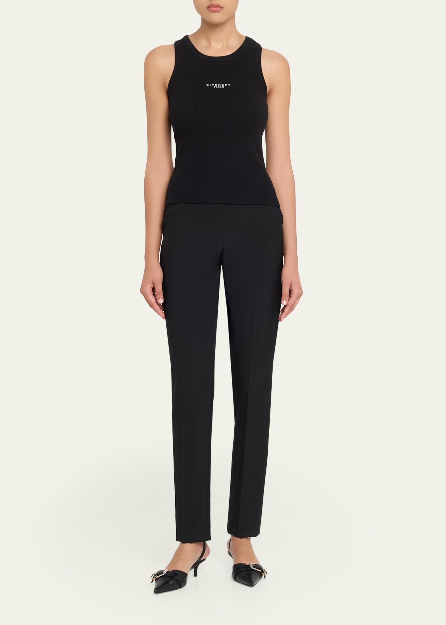 Givenchy Logo Ribbed Tank Top - Bergdorf Goodman