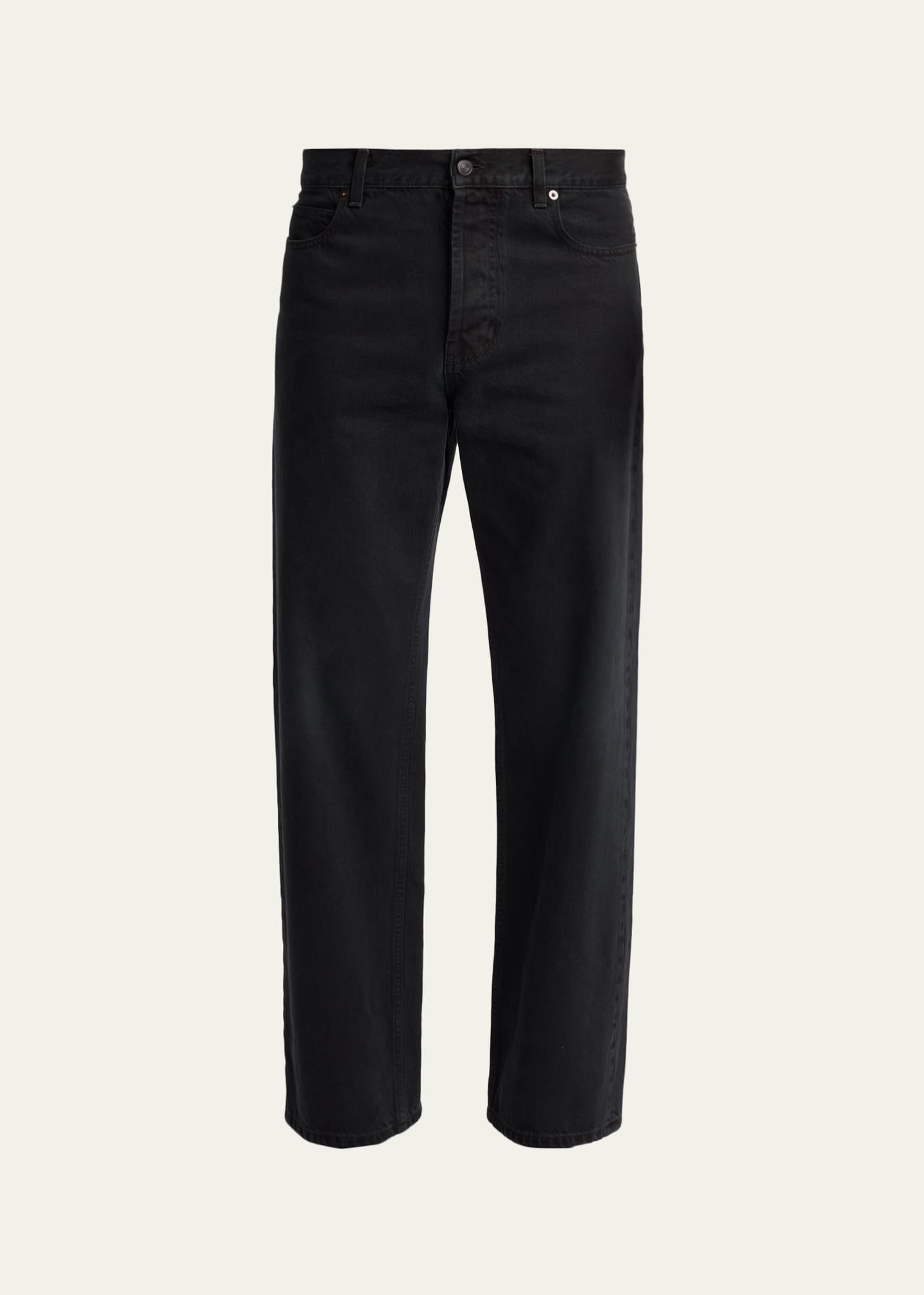 THE ROW Men's Rossen Straight-Leg Black Denim Jeans - Bergdorf Goodman