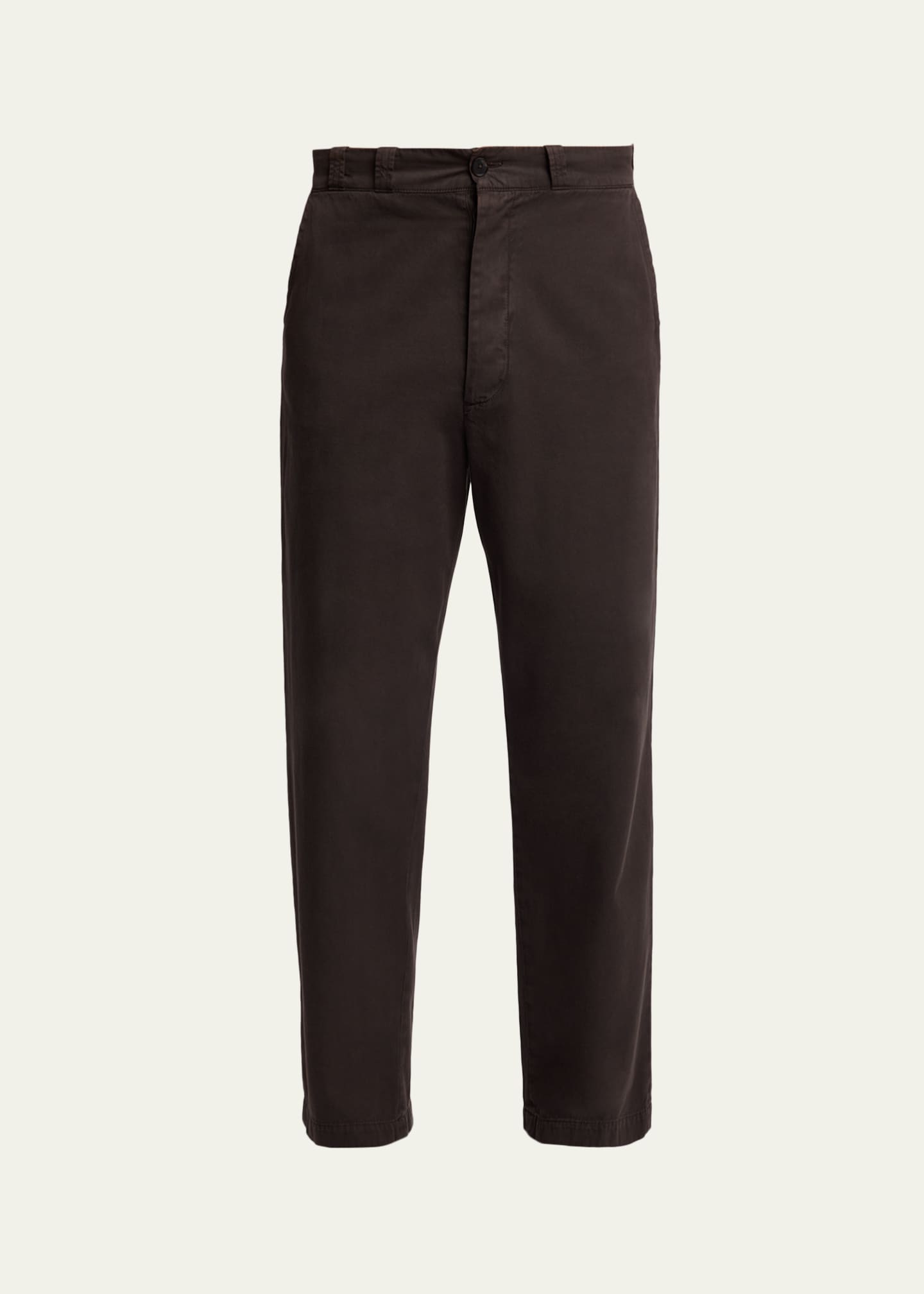 THE ROW Men's Ottis Cotton and Cashmere Straight-Leg Chino Pants