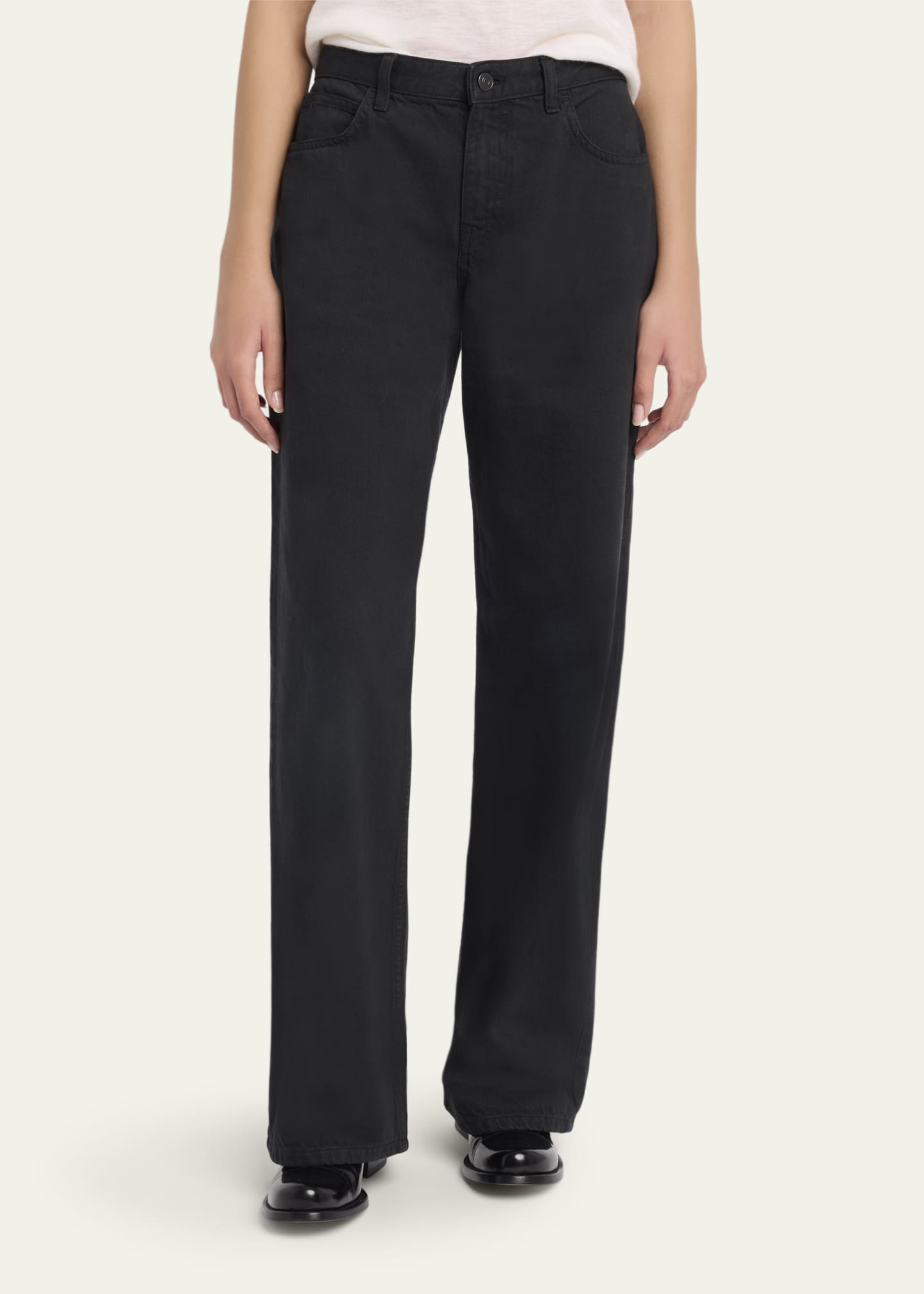 THE ROW EGLITTA JEAN 2 ブラック Eglitta low-rise wide-leg jeans in black - The Row | Mytheresa