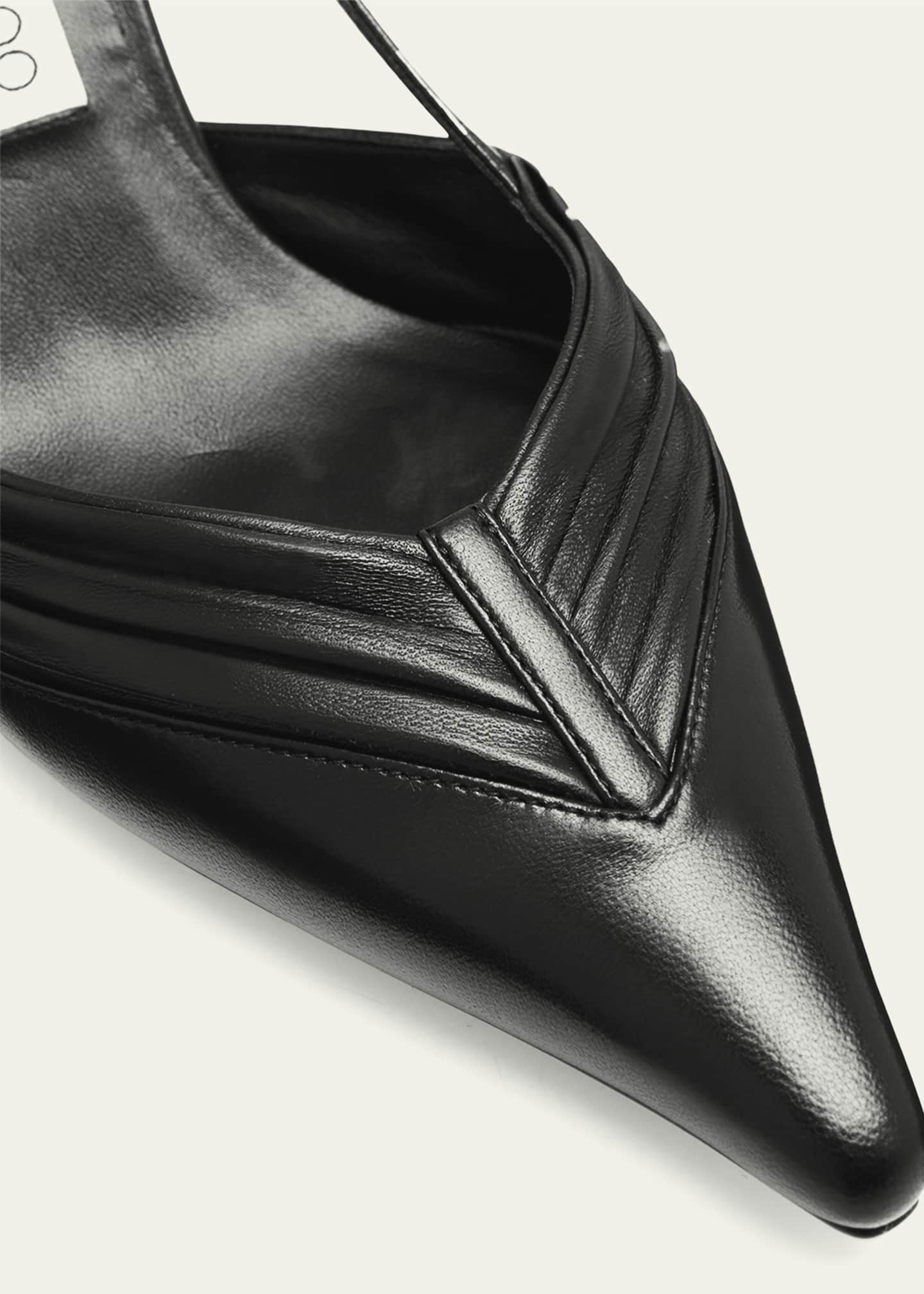 Jimmy Choo Afia 65 Leather Slingback Pumps - Bergdorf Goodman