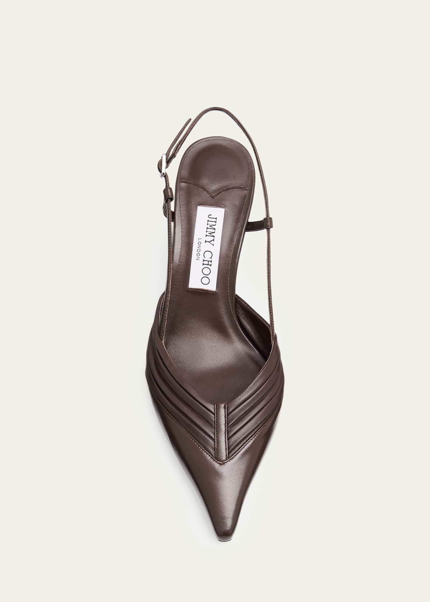 Jimmy Choo Afia 65 Leather Slingback Pumps - Bergdorf Goodman