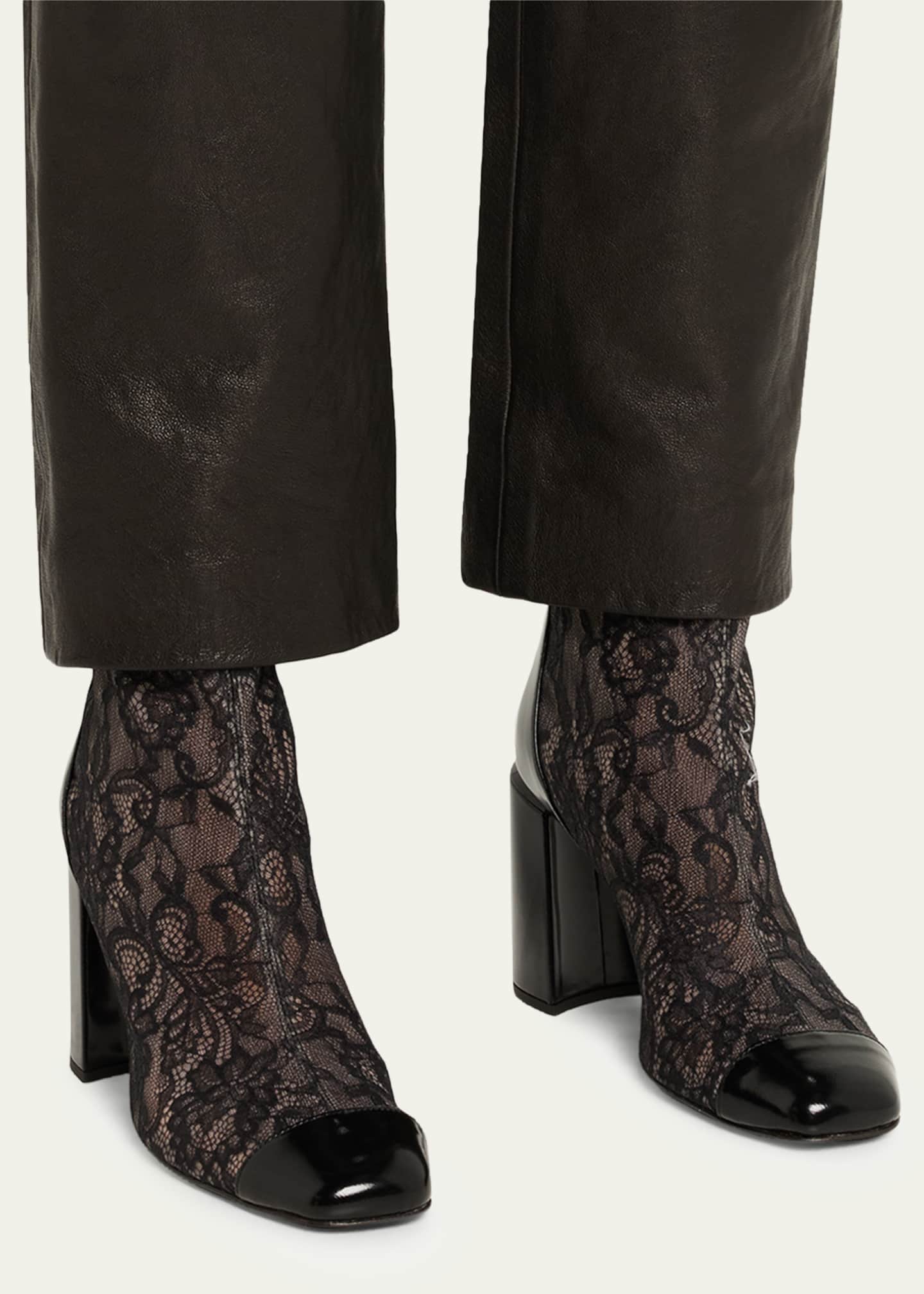Jimmy Choo Kisu 85 AB Lace Ankle Booties - Bergdorf Goodman