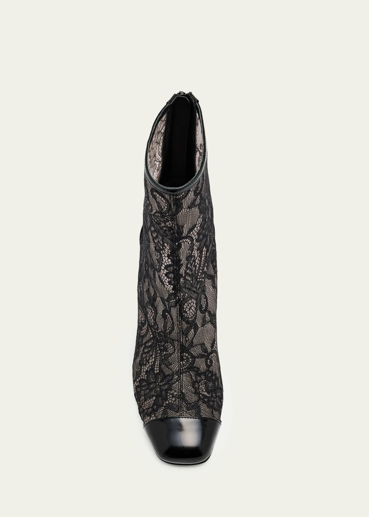 Jimmy Choo Kisu 85 AB Lace Ankle Booties - Bergdorf Goodman