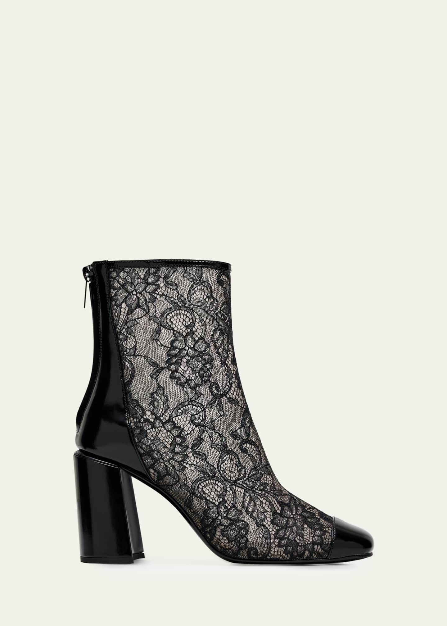 Jimmy Choo Kisu 85 AB Lace Ankle Booties - Bergdorf Goodman