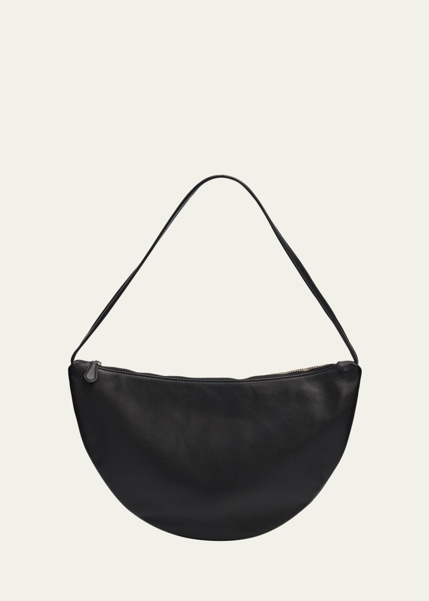 The Row Izzy Small Crescent Shoulder Bag in Leather - Bergdorf Goodman
