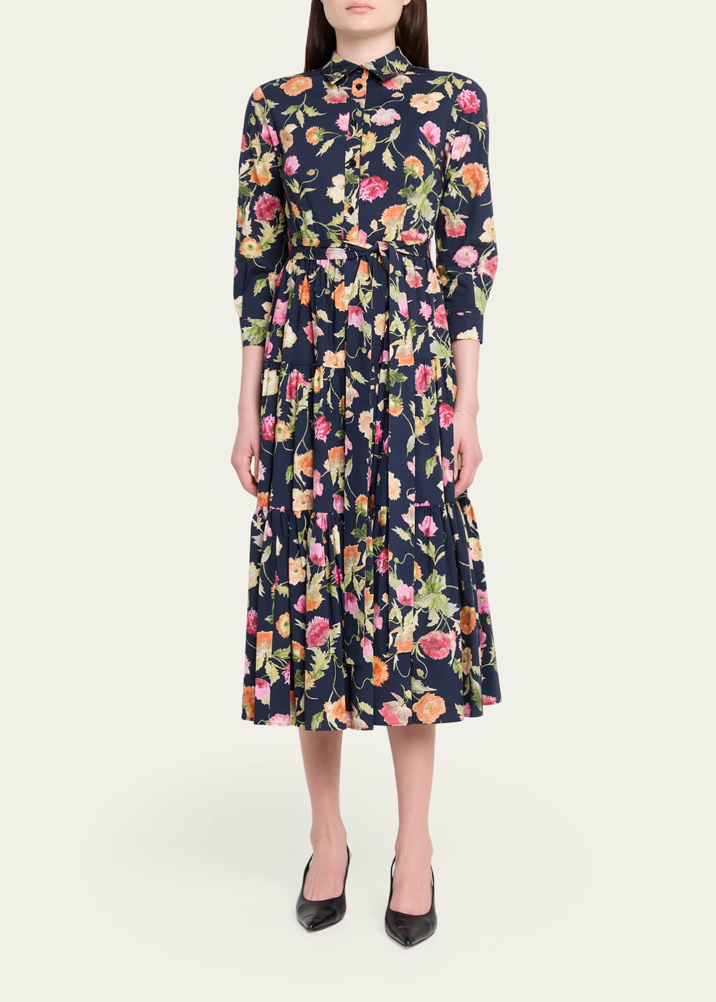 carolina herrera cotton dress Gathered cotton-blend cocktail dress in orange - Carolina Herrera