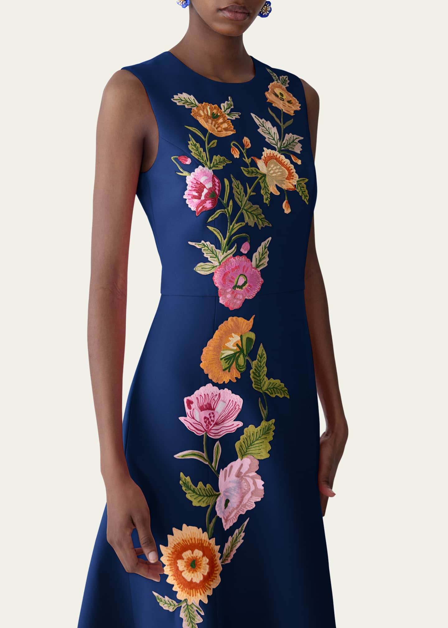 sachin and babi light blue dress Women Floral Embroidered Mesh Sleeveless Keyhole Vintage Midi Dresses  Apricot at Amazon Women's Clothing store