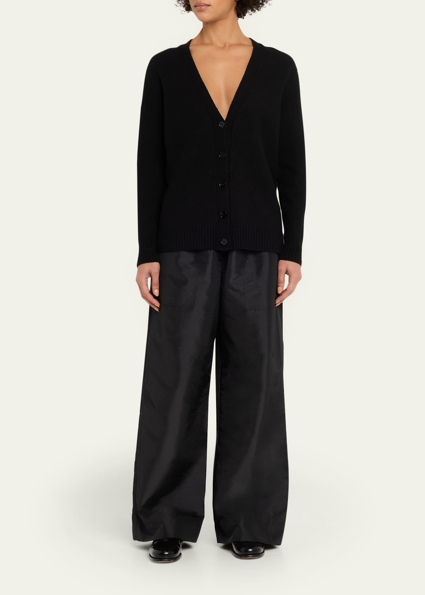 SIMKHAI Arden Taffeta Pull-On Pants - Bergdorf Goodman
